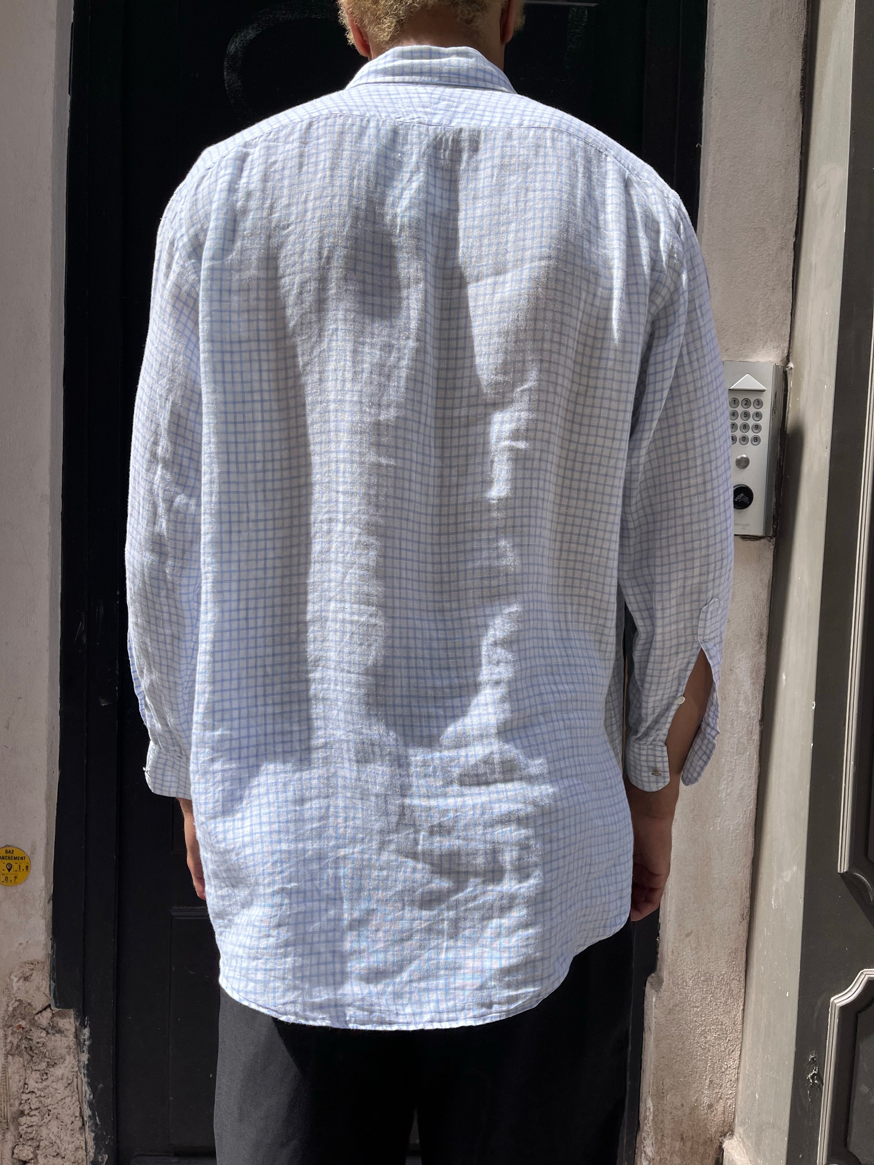 Vintage Hermès Linen Shirt (XL)