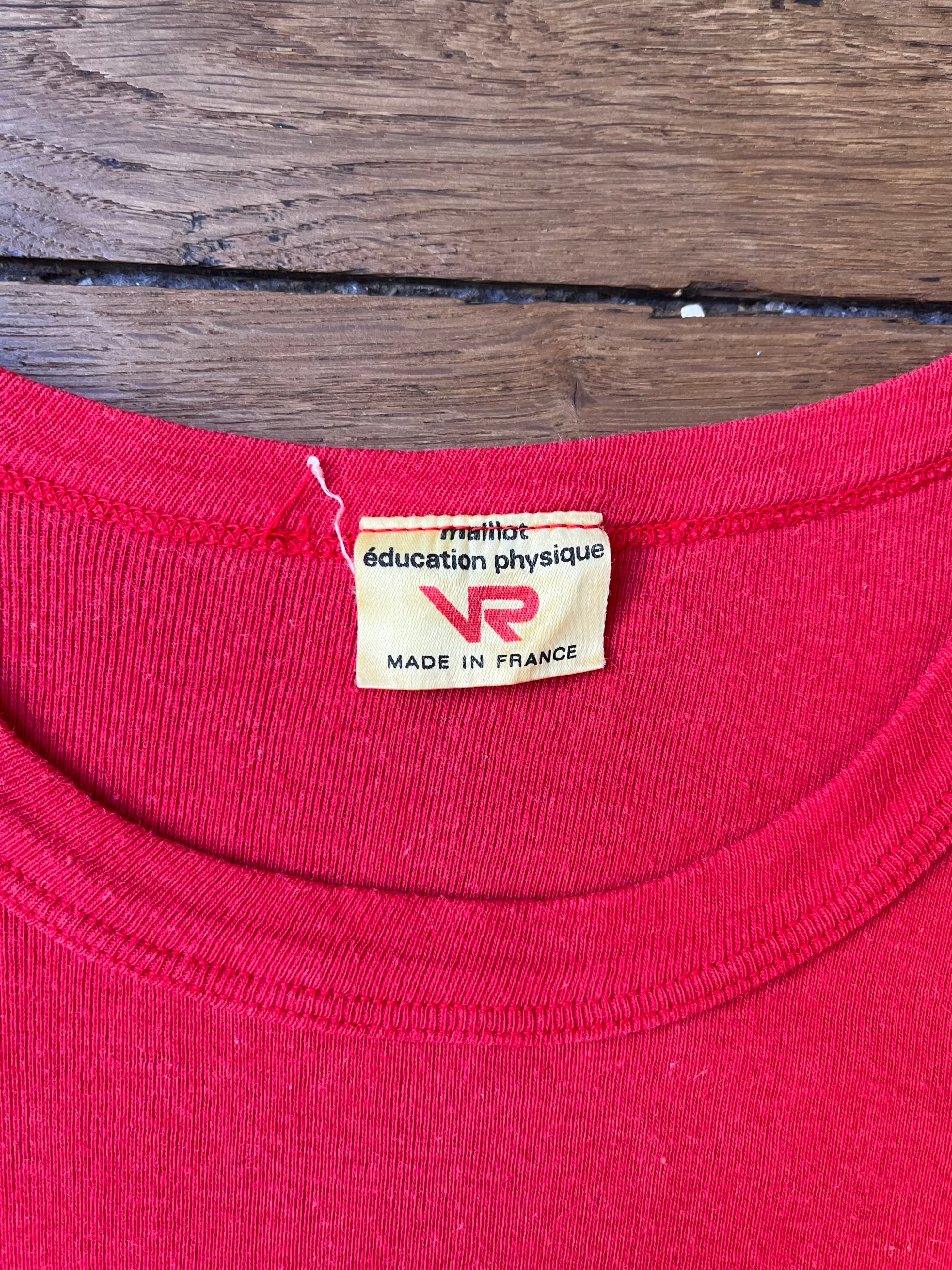 1980s French Vintage Lycée Aristide Briand Tilt T-shirt (S)