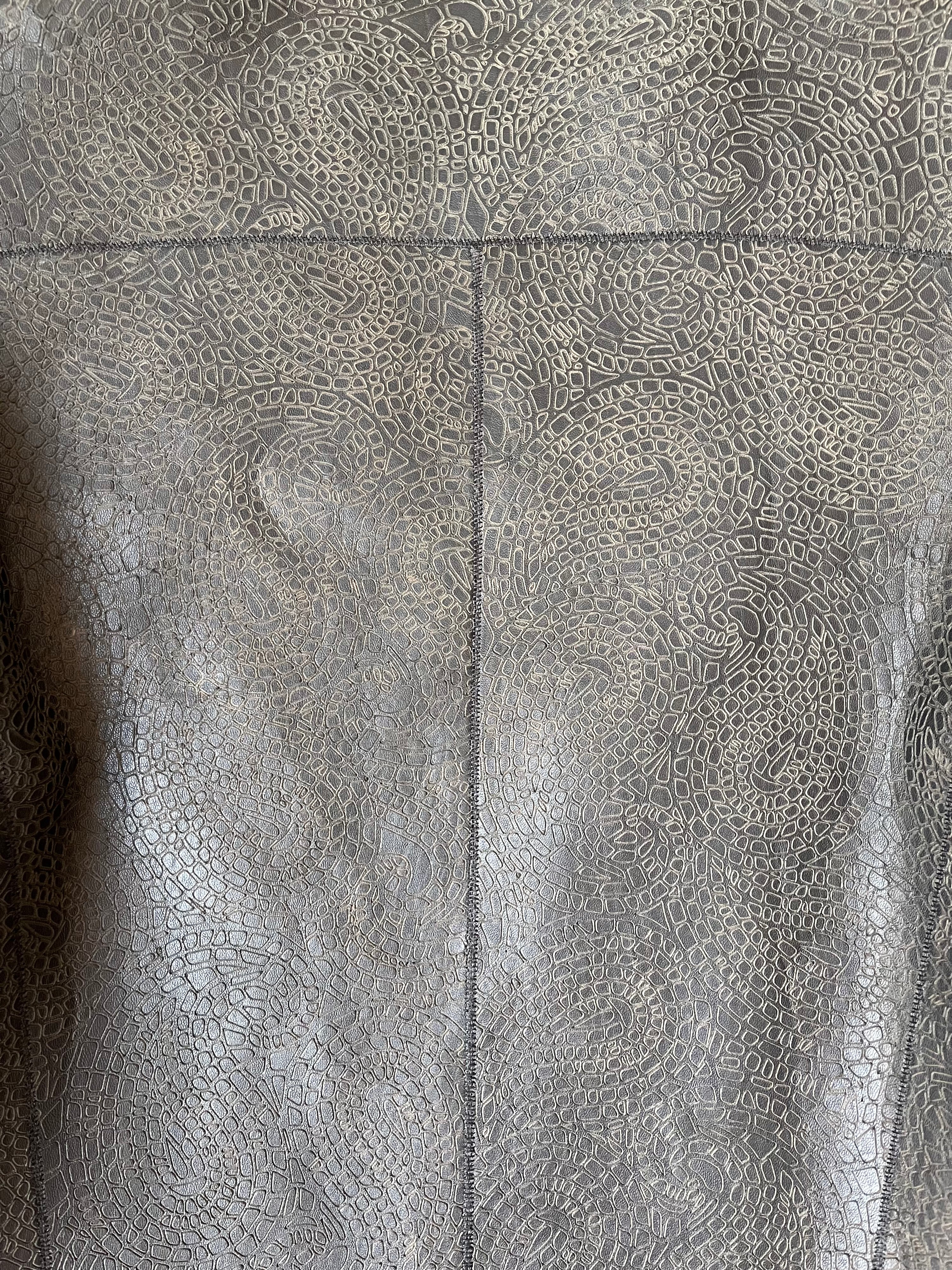 Emporio ArmaniCalf Leather Fencing Jacket (48)