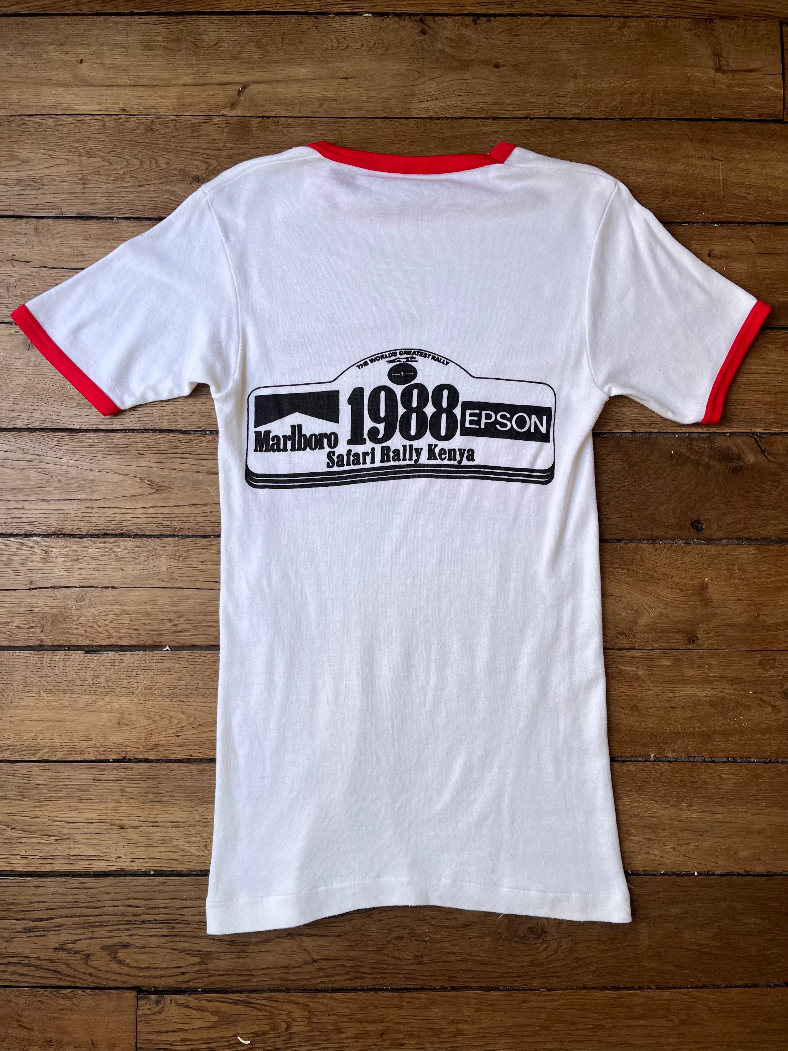 1988 Vintage Marlboro Safari Rally Reprint T-shirt (M)