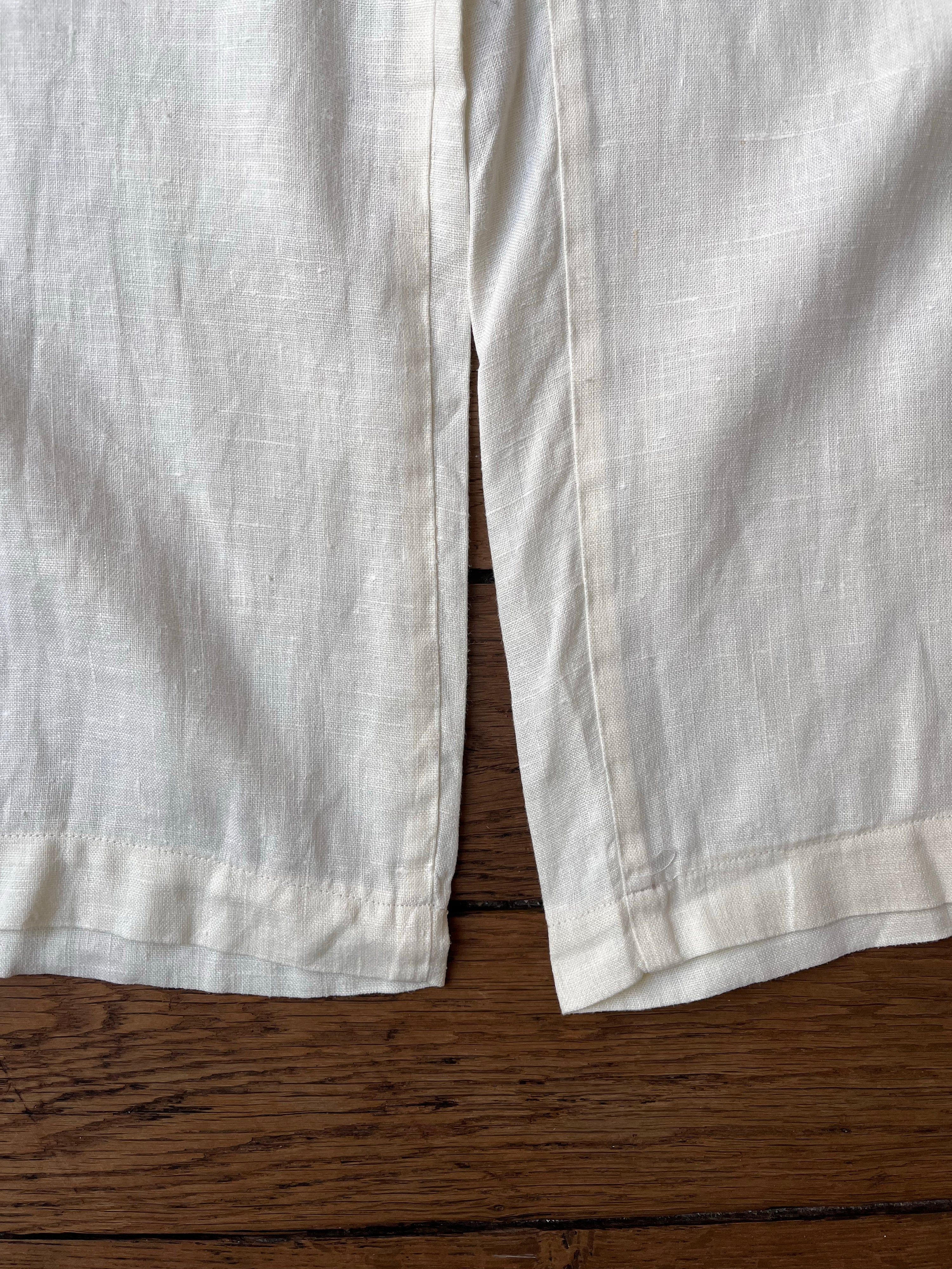 1990's Vintage Armani Jeans Linen Pants (IT 46)