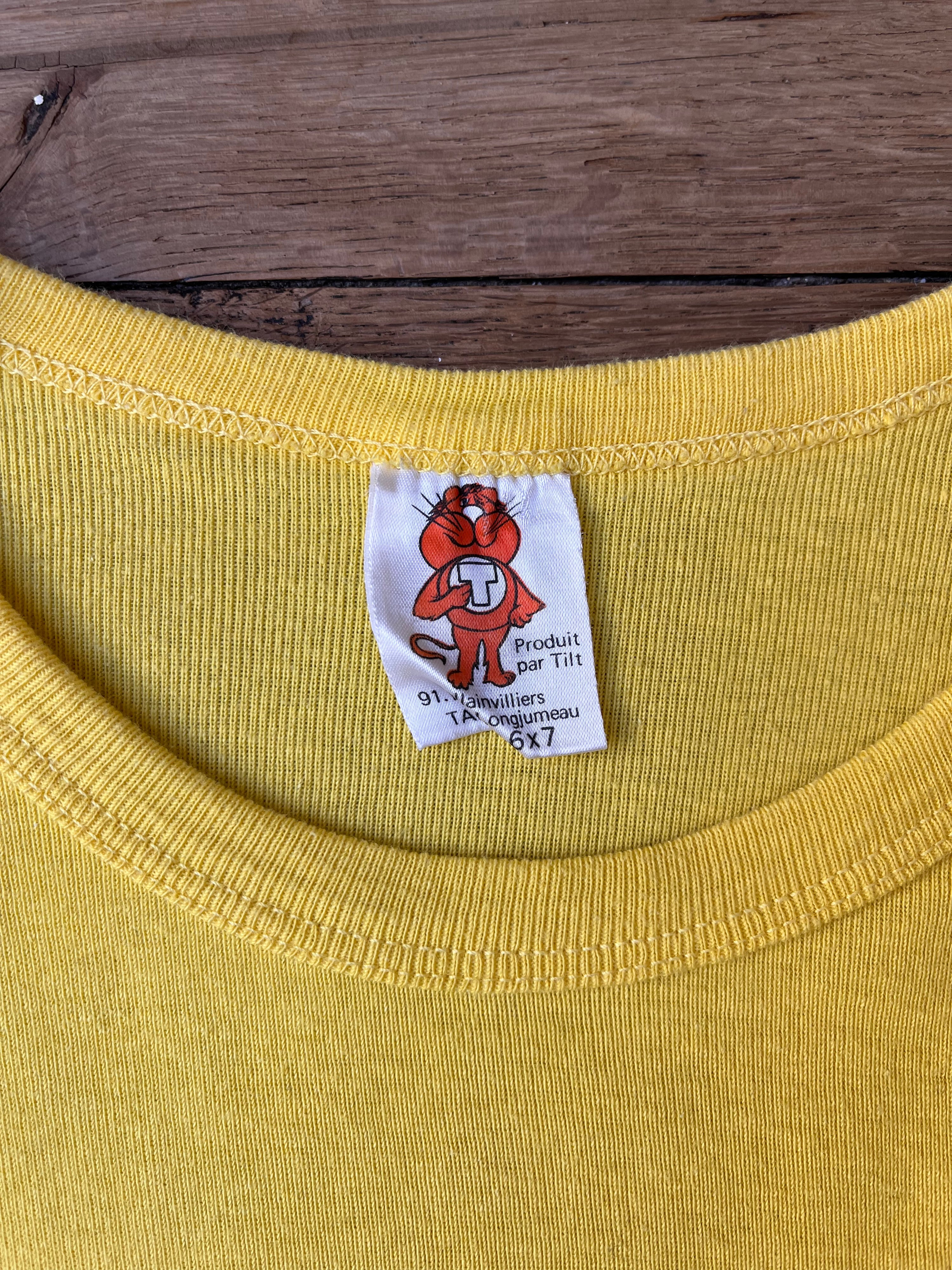 1970s French Vintage Club Léo Lagrange Beaumont Tilt Longsleeve (M)