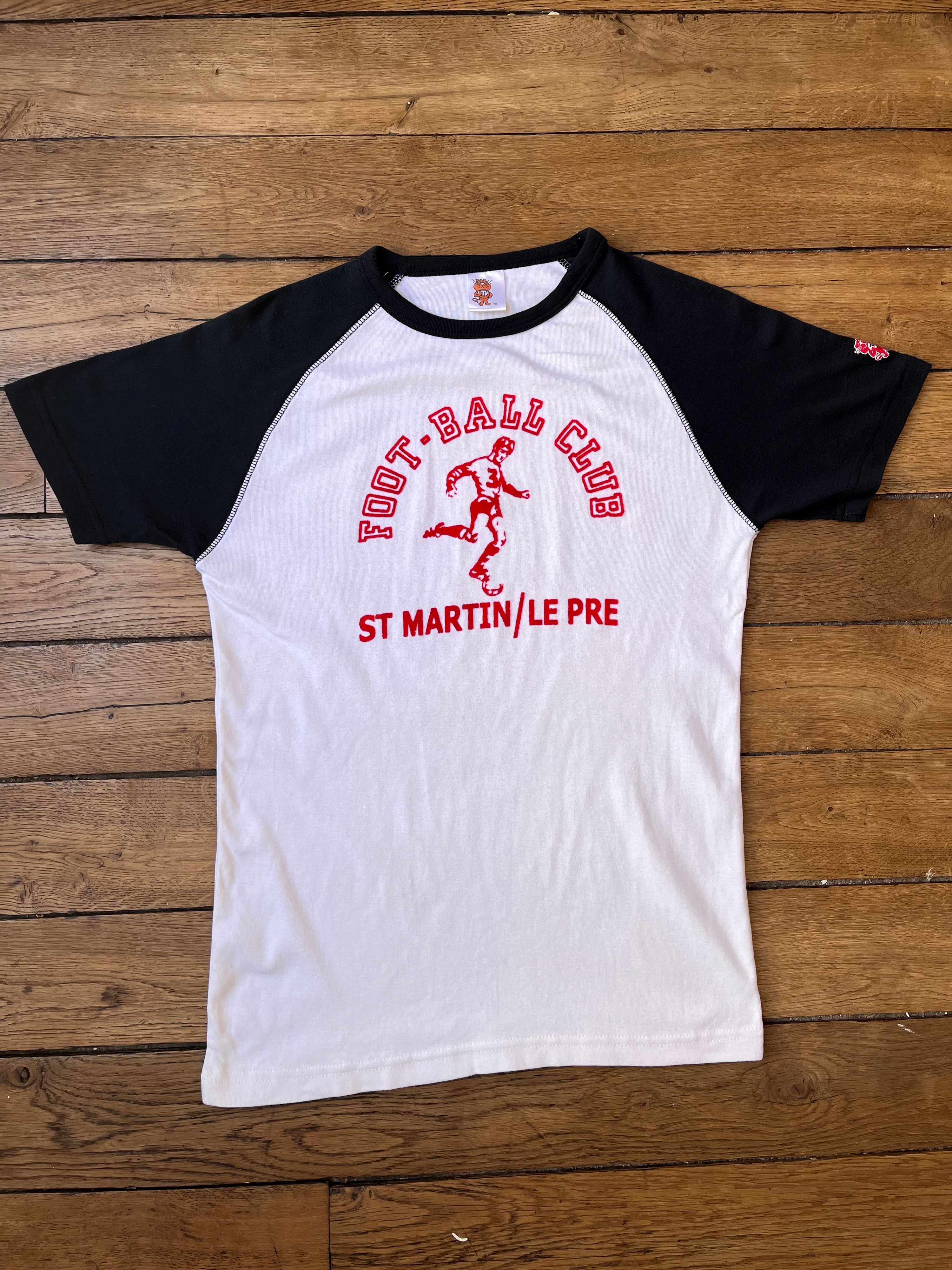 1990s French Vintage Football Club St Martin Le Pre Tilt T-shirt (M)