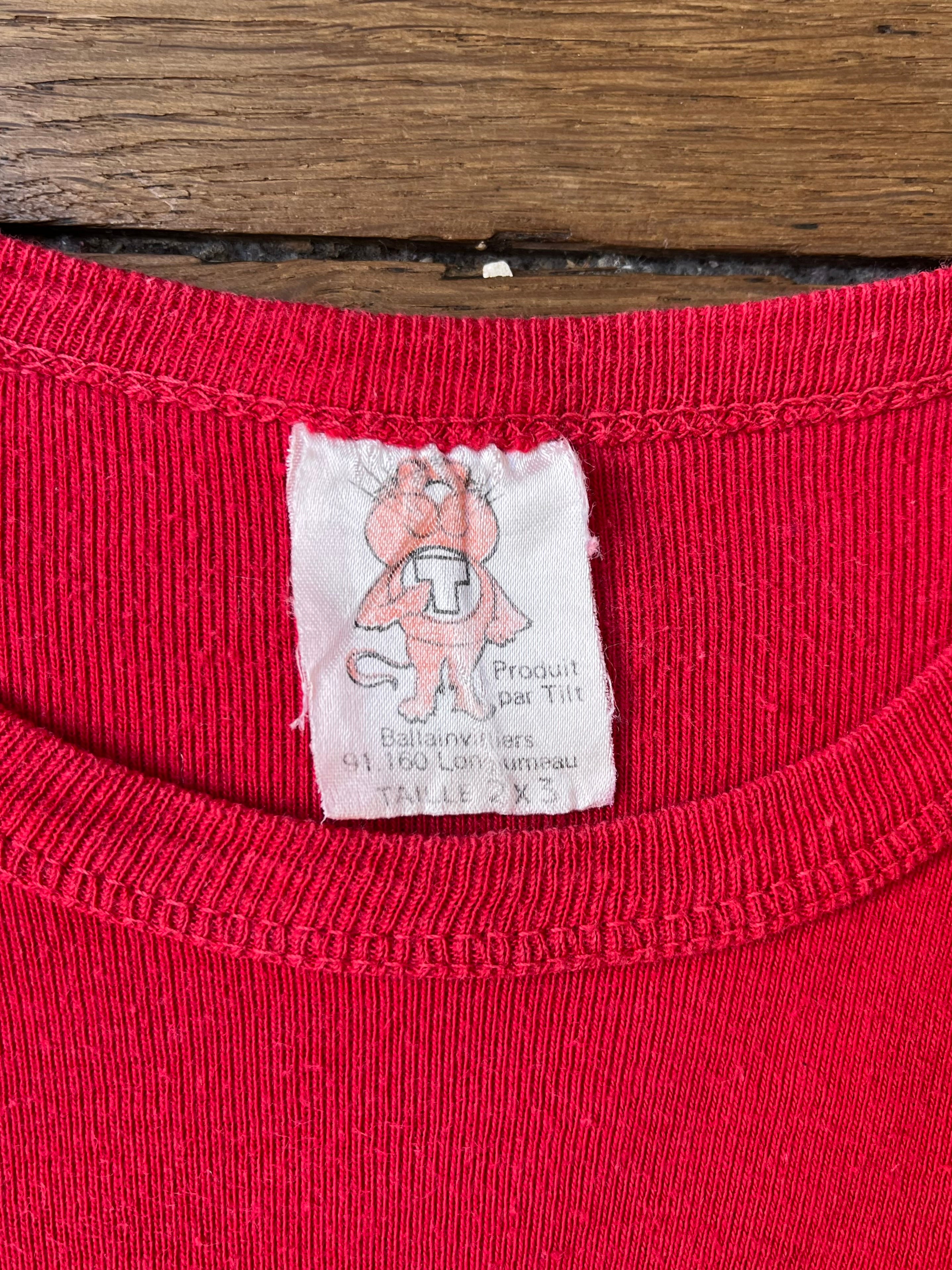 1970s French Vintage Crédit Mutuel Tilt T-shirt (S)
