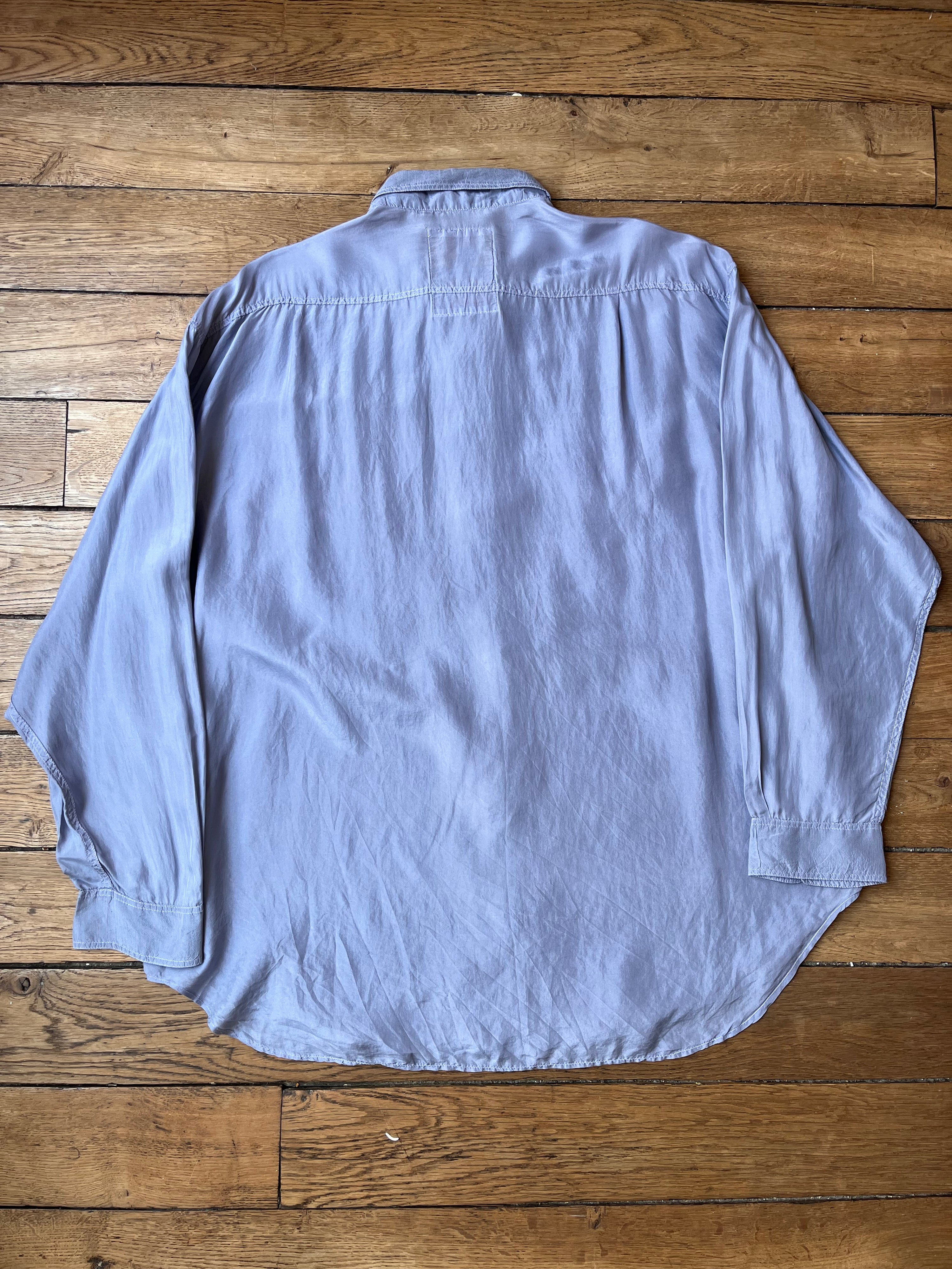1980s Vintage Overdyed J. Taverniti Silk Shirt (XL)