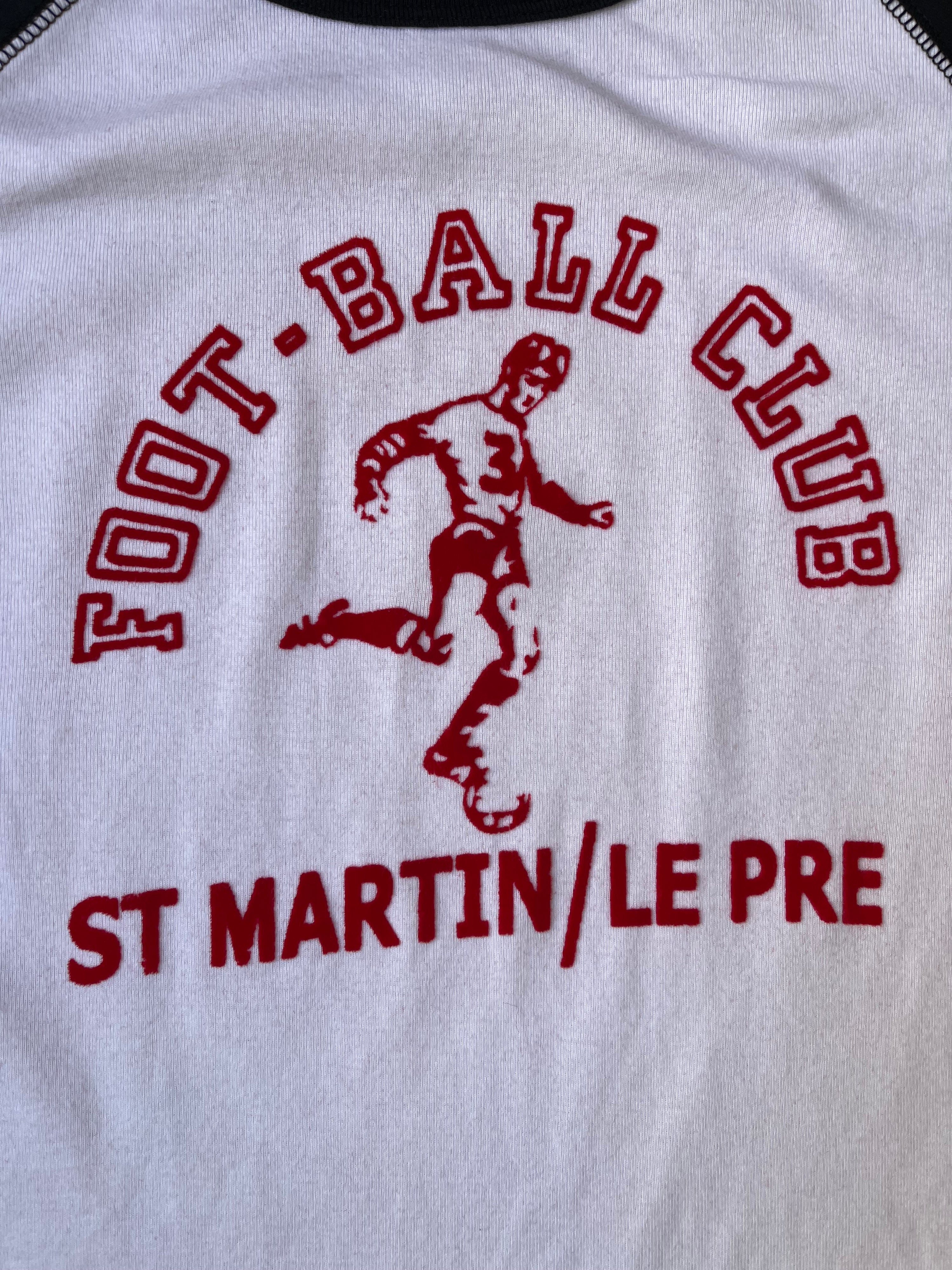 1990s French Vintage Football Club St Martin Le Pre Tilt T-shirt (M)