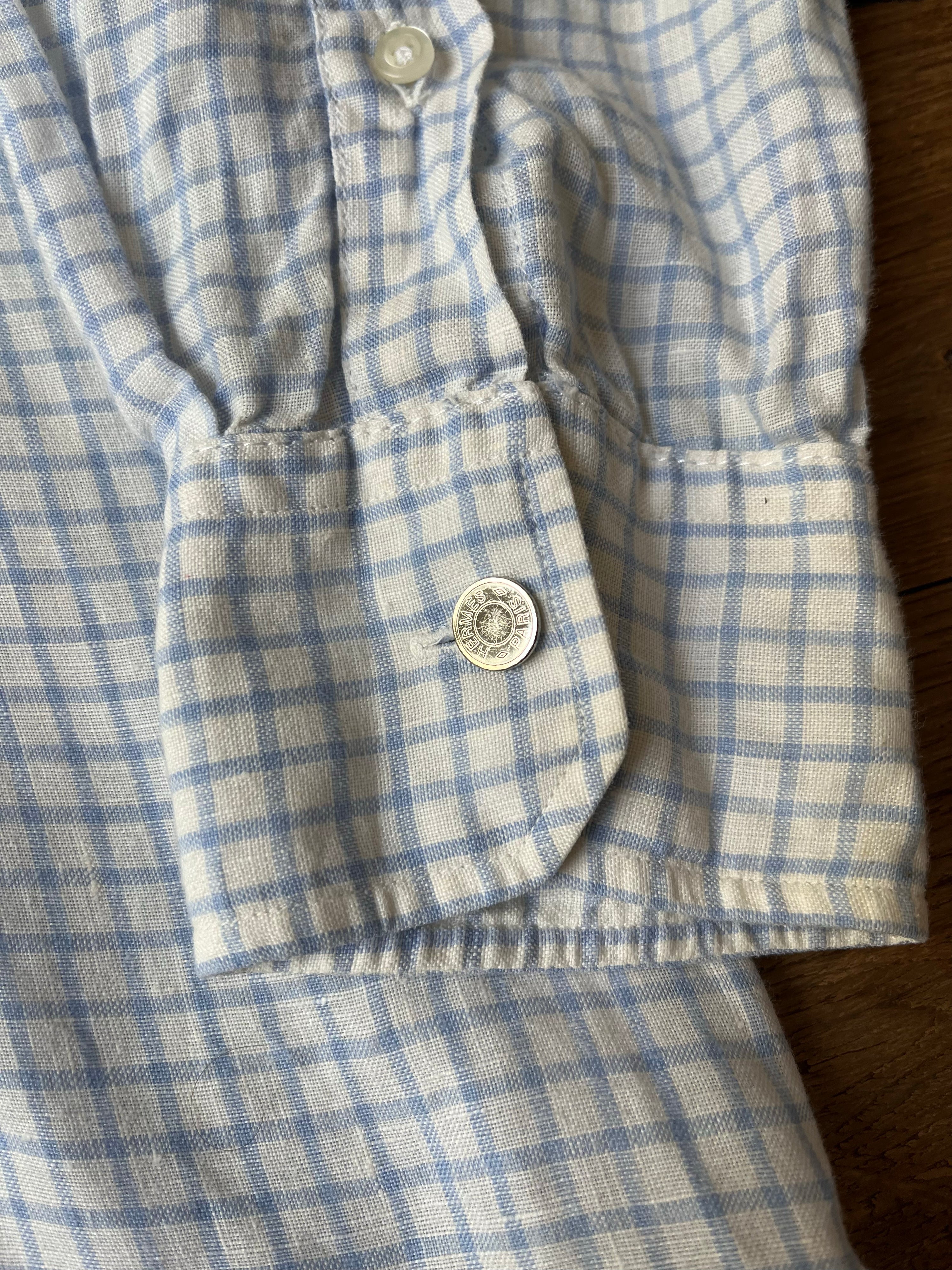 Vintage Hermès Linen Shirt (XL)