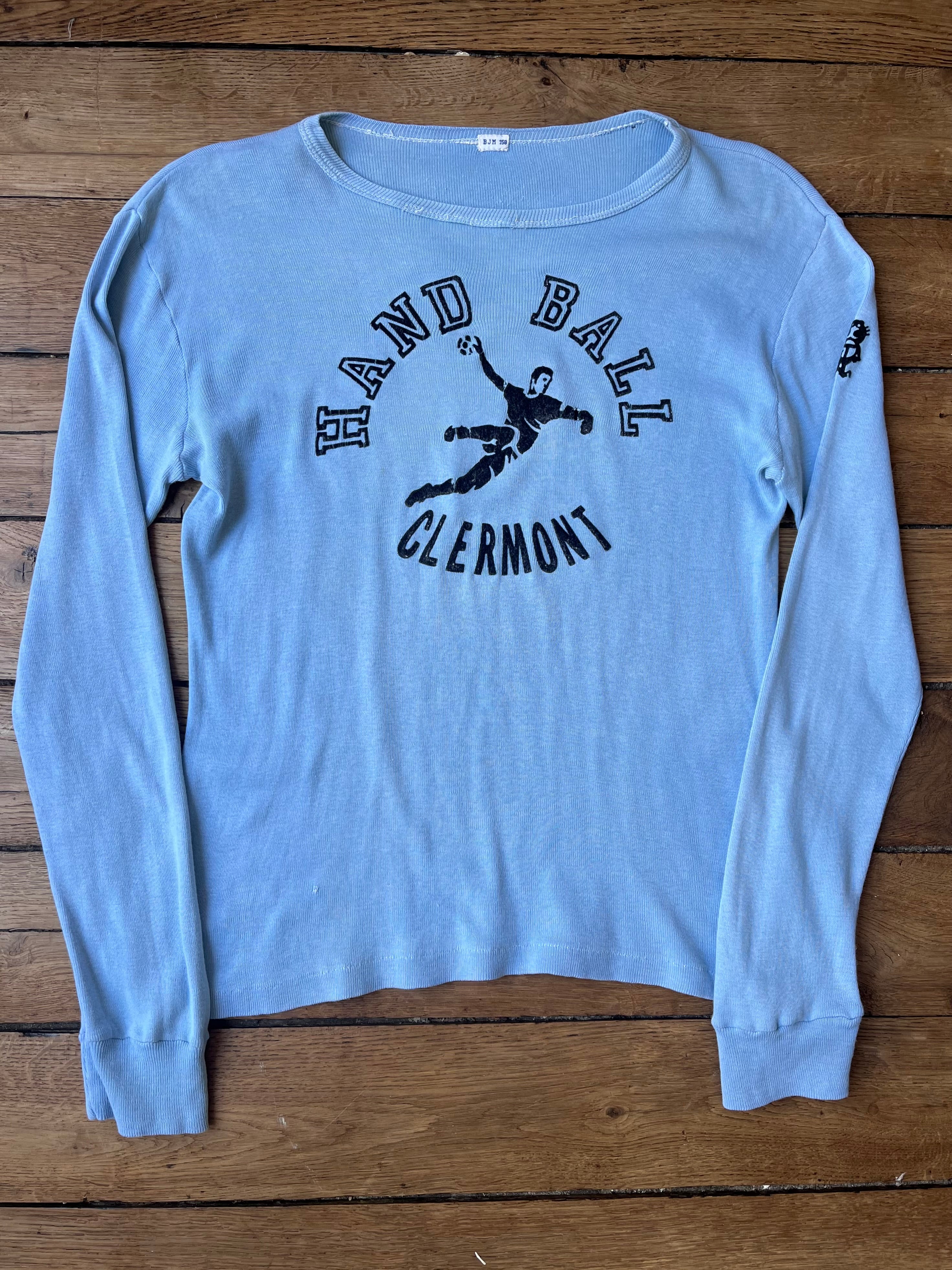1980's French Vintage Hand Ball Clermont Tilt Longsleeve (M)