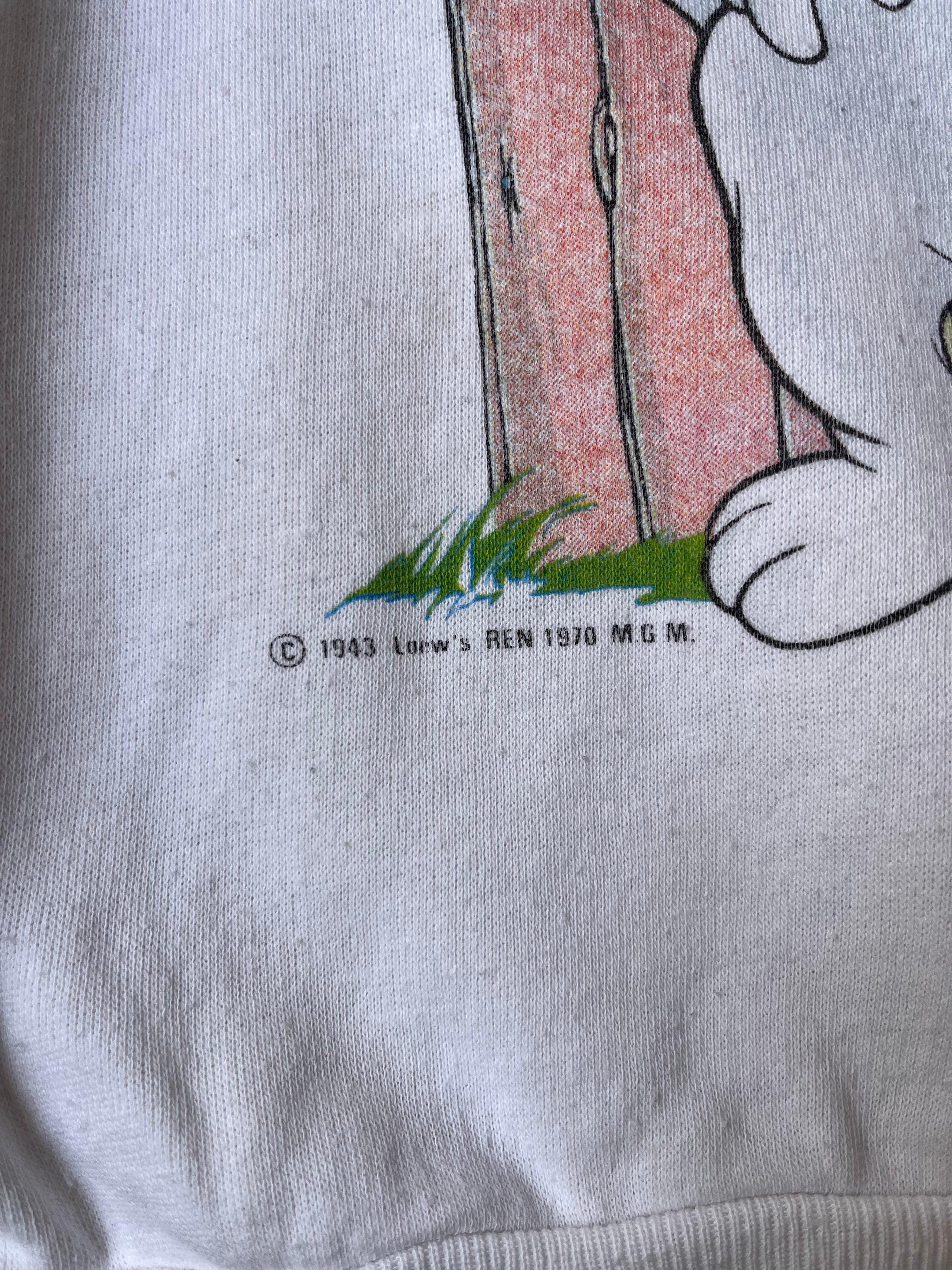 1980's French Vintage Droopy Tex Avery Sweatshirt (M)