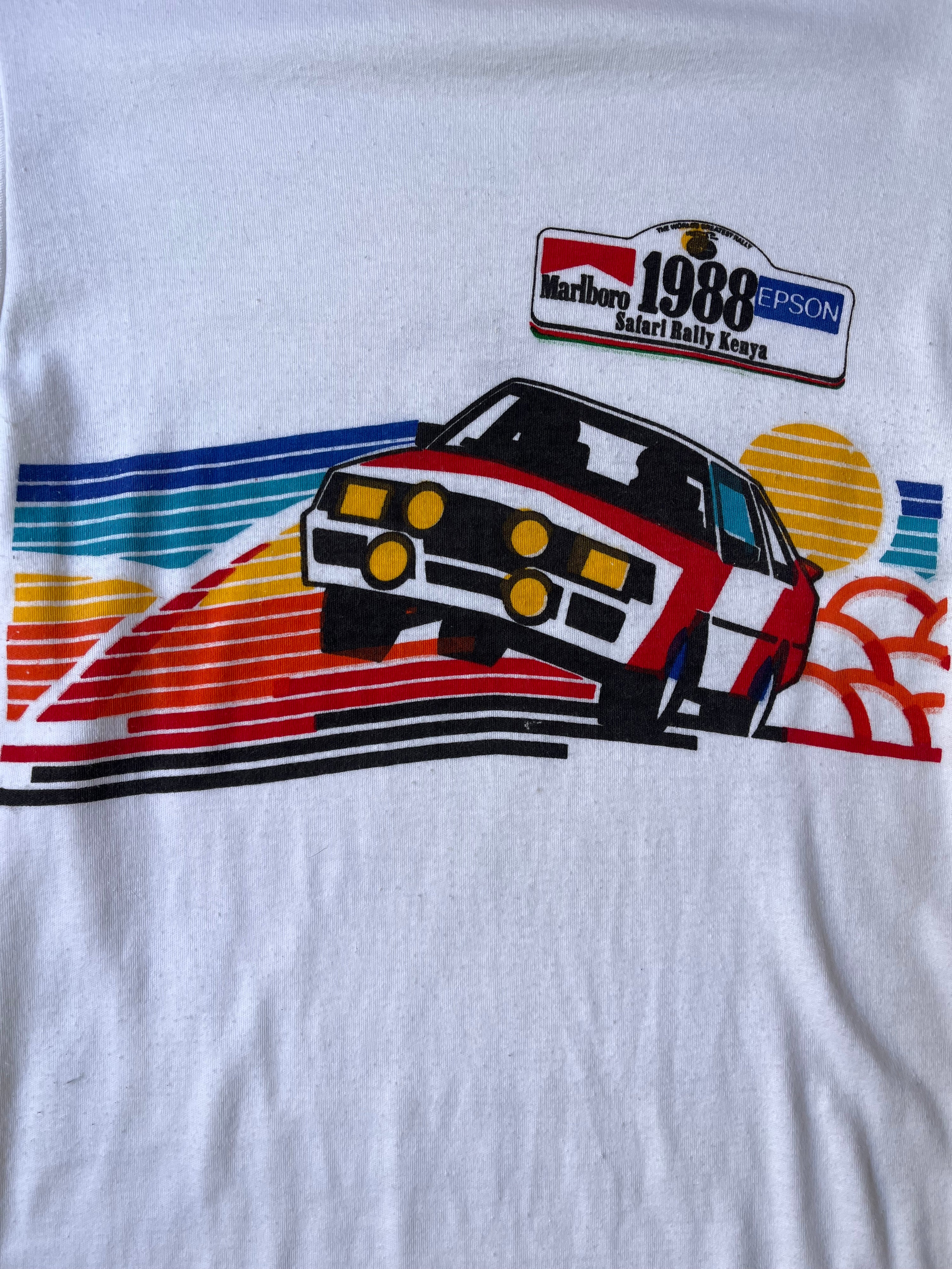 1988 Vintage Marlboro Safari Rally Reprint T-shirt (M)