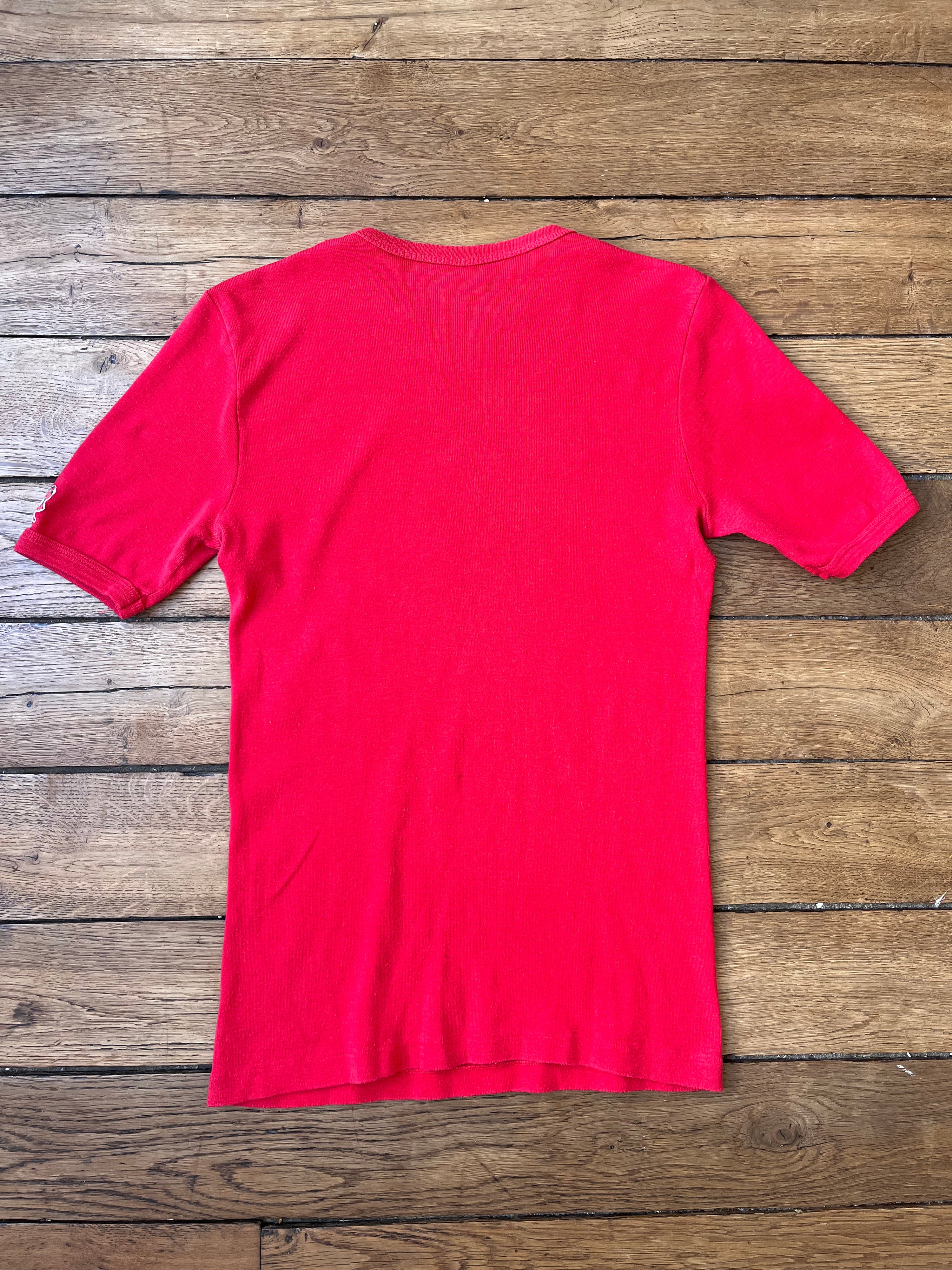 1970s French Vintage Crédit Mutuel Tilt T-shirt (S)