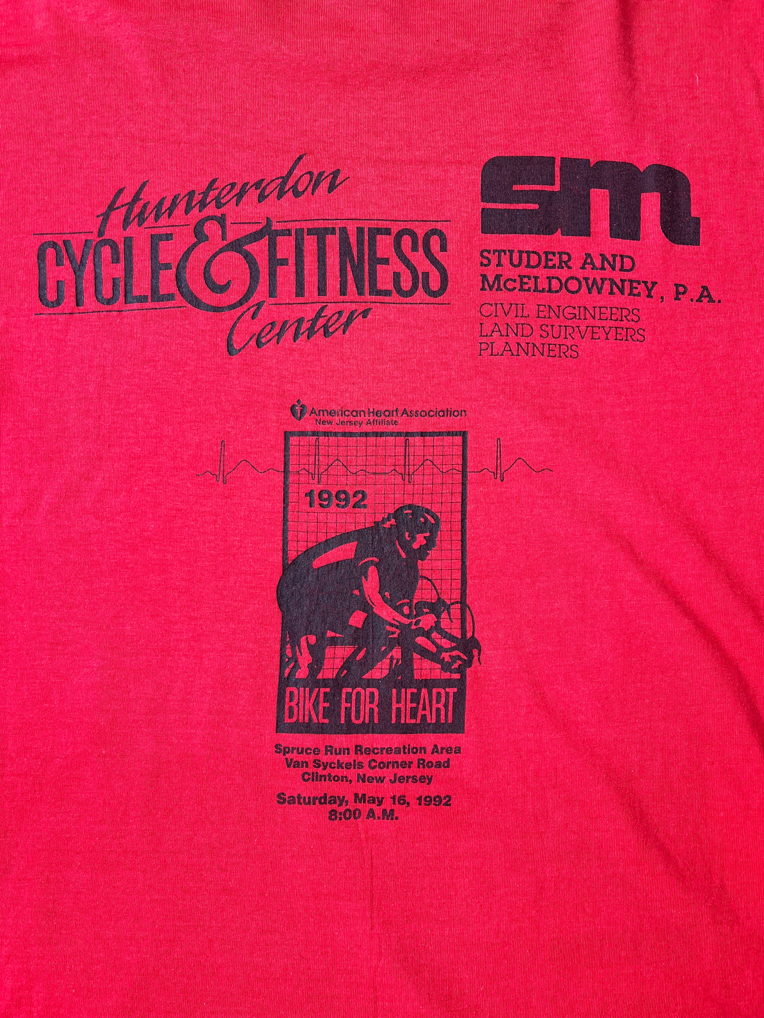 1992 Vintage Bike For Heart T-shirt (XL)