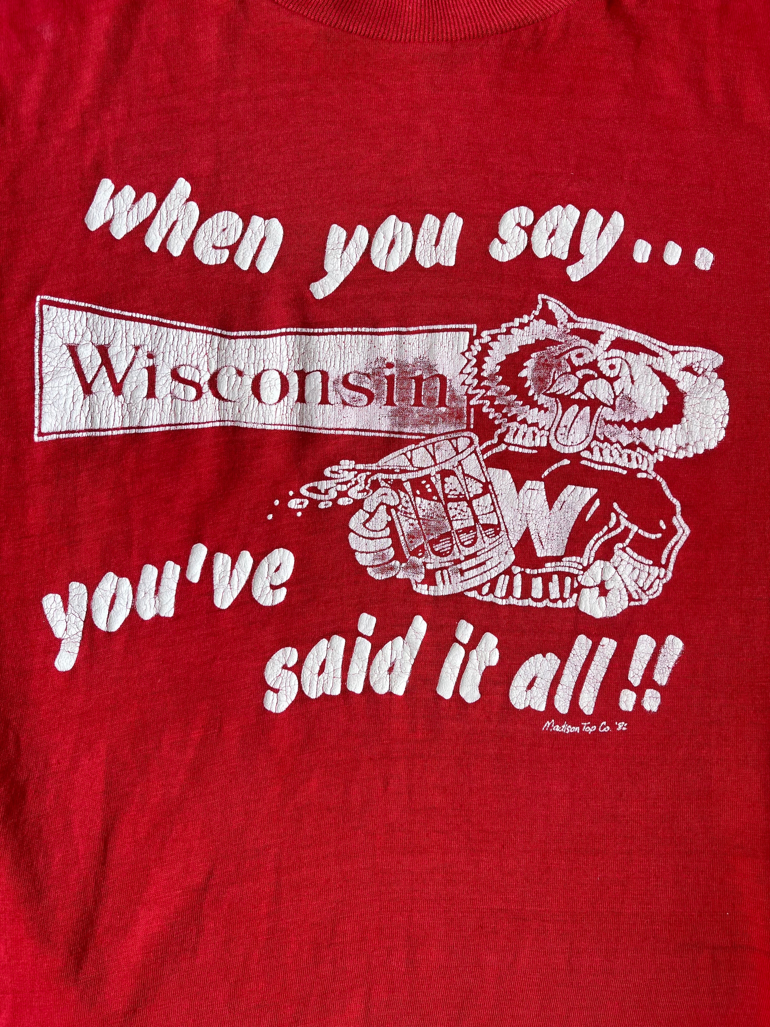 1982 Vintage Wisconsin T-shirt (M)