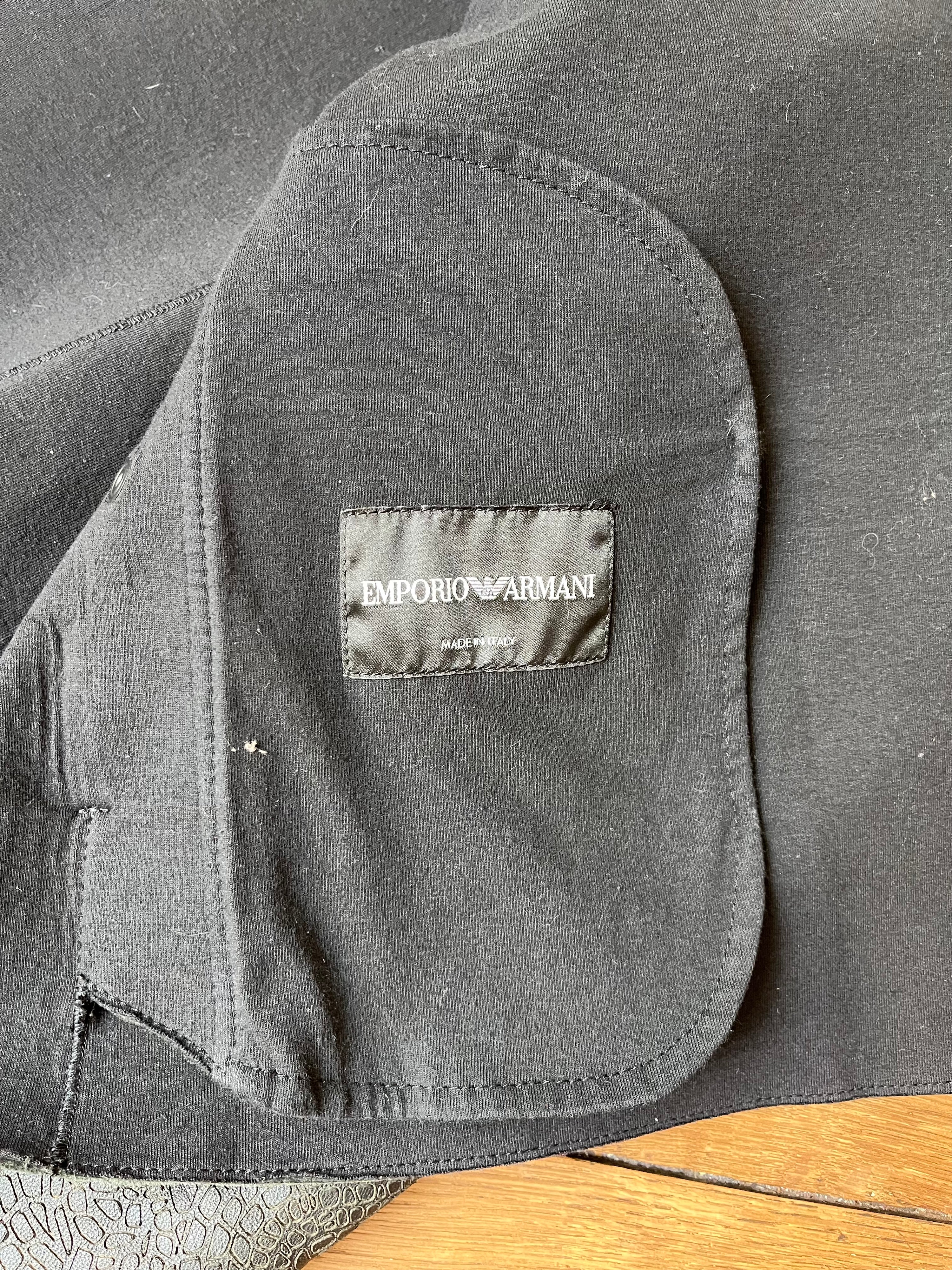Emporio ArmaniCalf Leather Fencing Jacket (48)