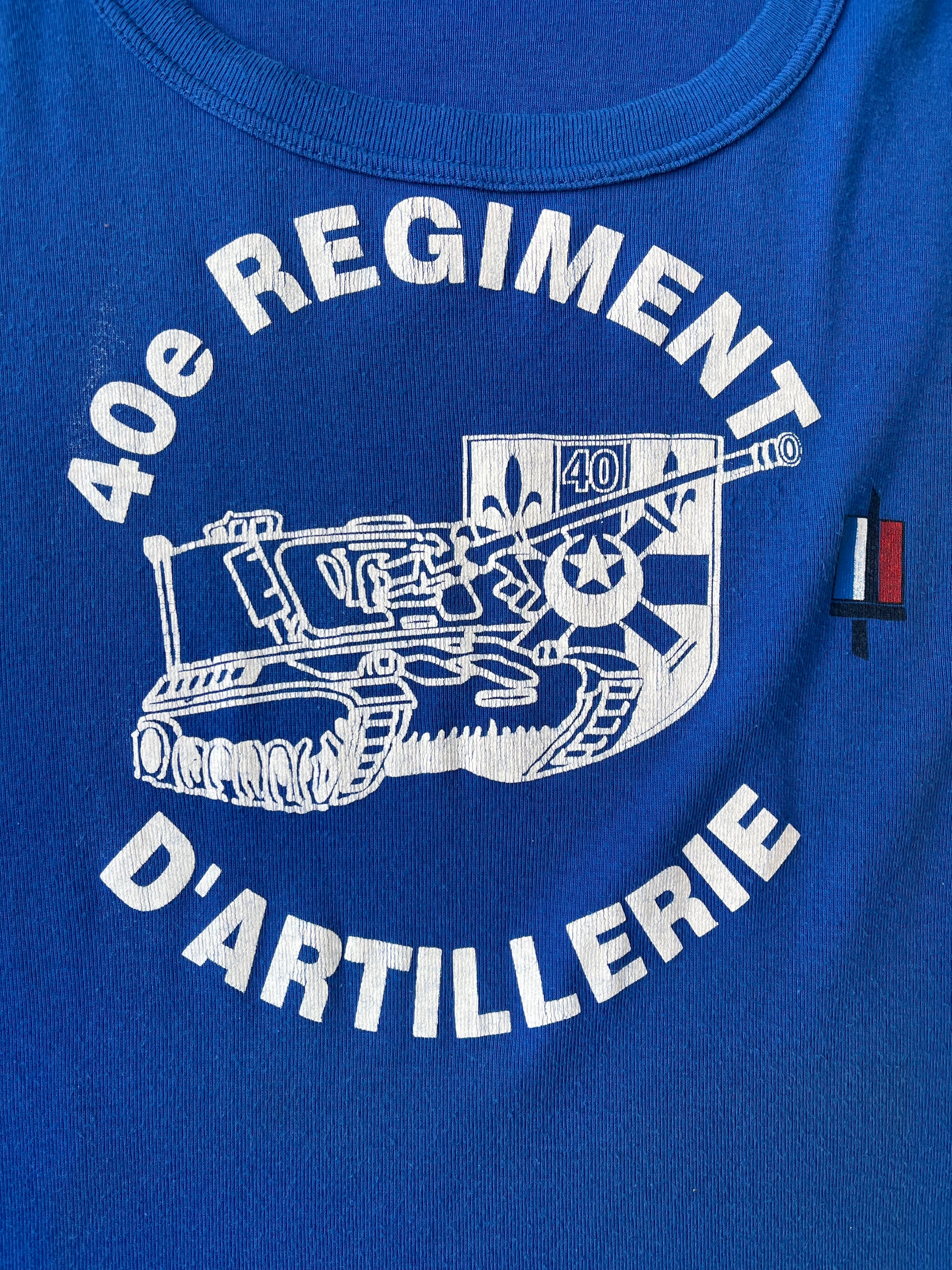 1992 French Army Vintage 40e Régiment D'Artillerie Tilt T-shirt (M)