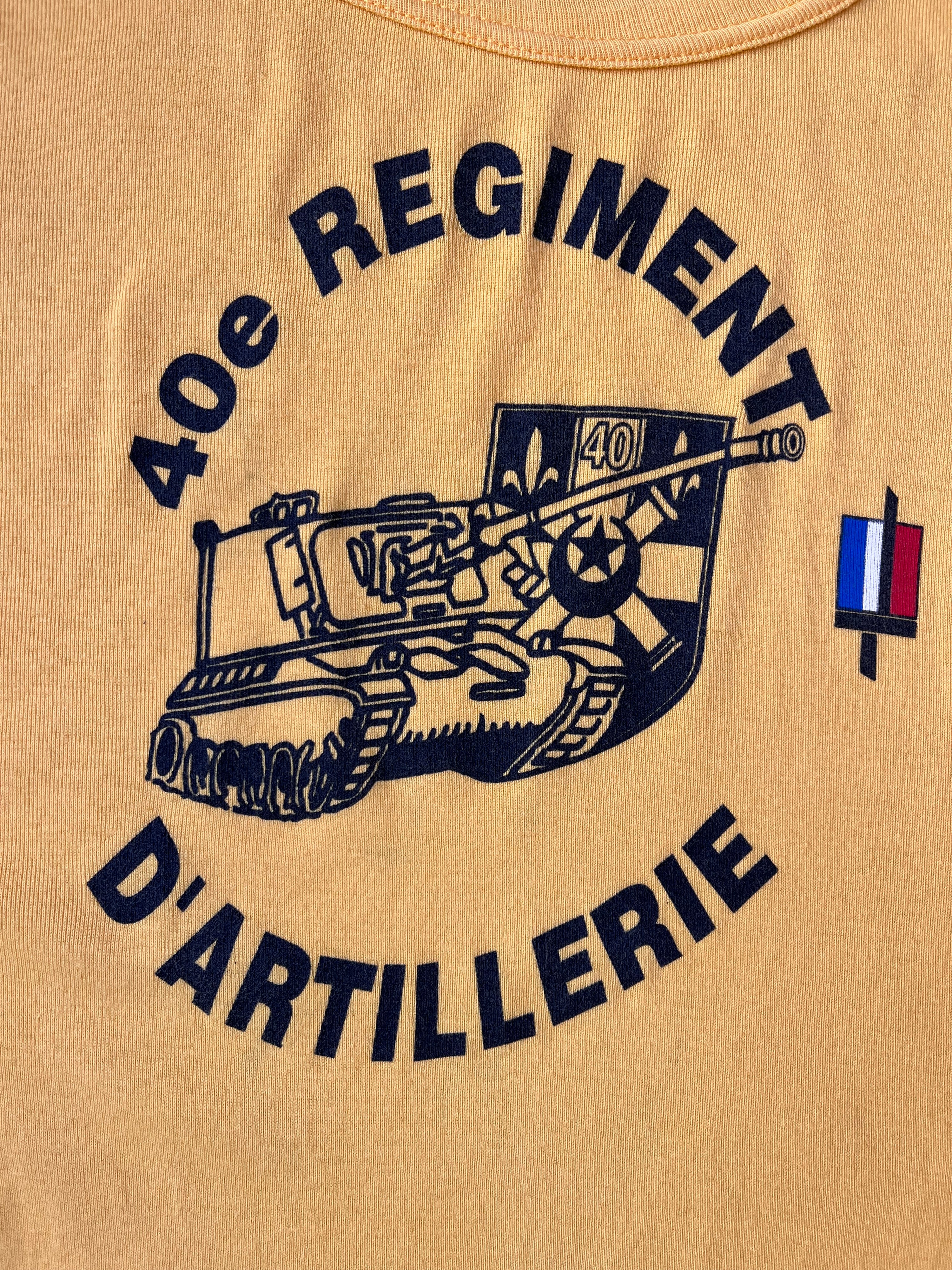 1991 French Army Vintage 40e Régiment D'Artillerie Tilt T-shirt (M)