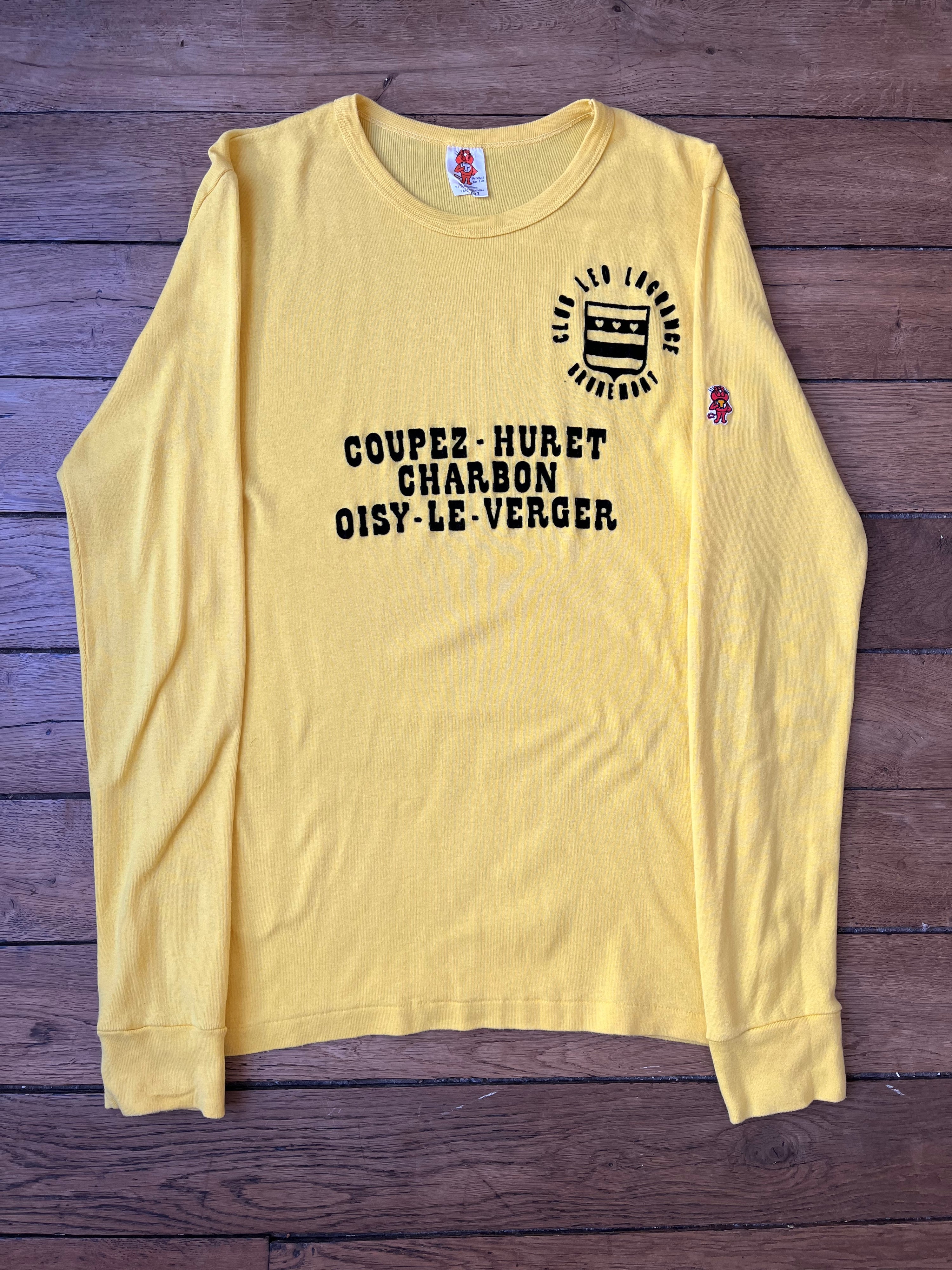 1970s French Vintage Club Léo Lagrange Beaumont Tilt Longsleeve (M)
