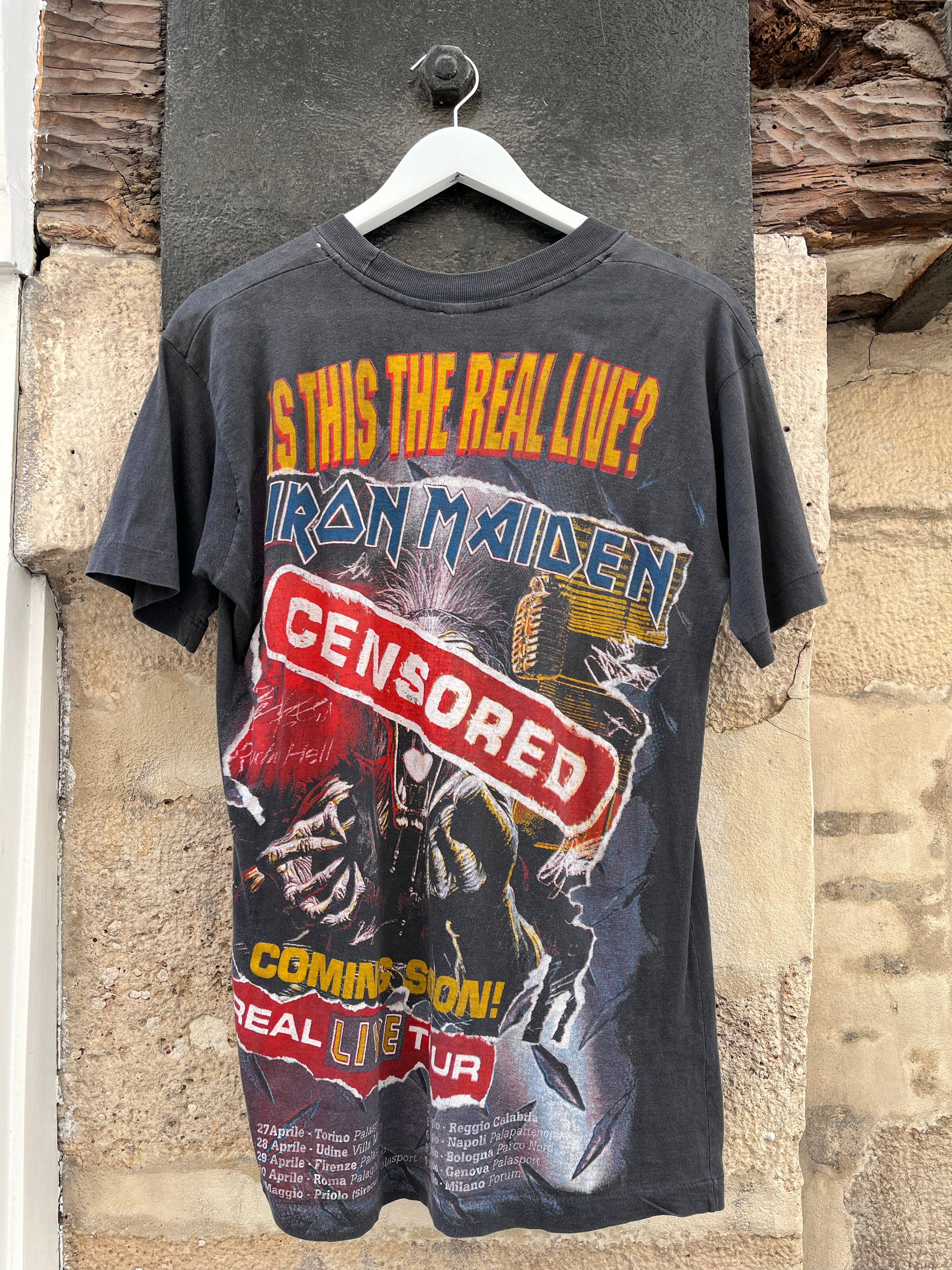 1993 Vintage AOP Iron Maiden Bootleg T-shirt (M)