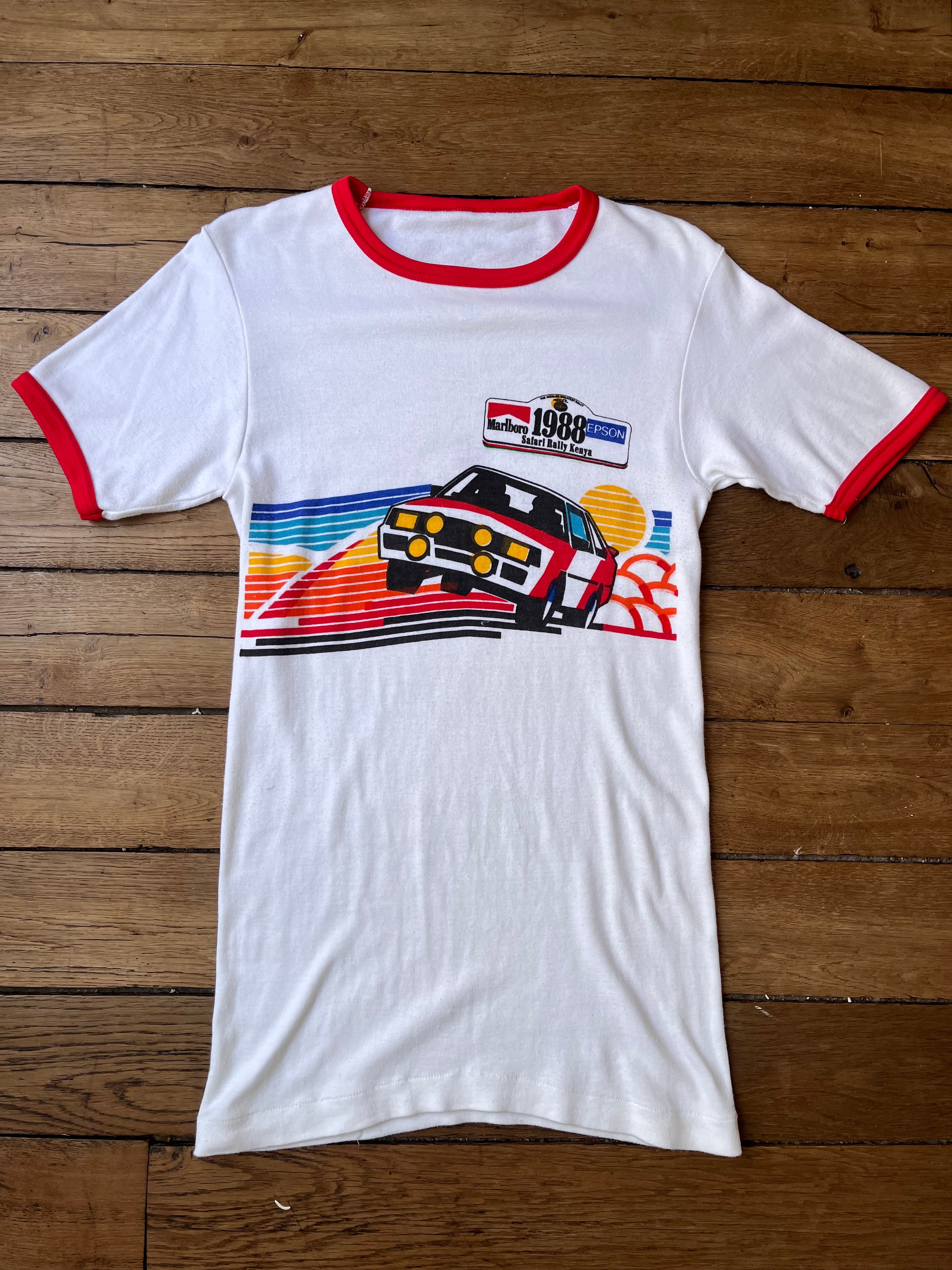 1988 Vintage Marlboro Safari Rally Reprint T-shirt (M)