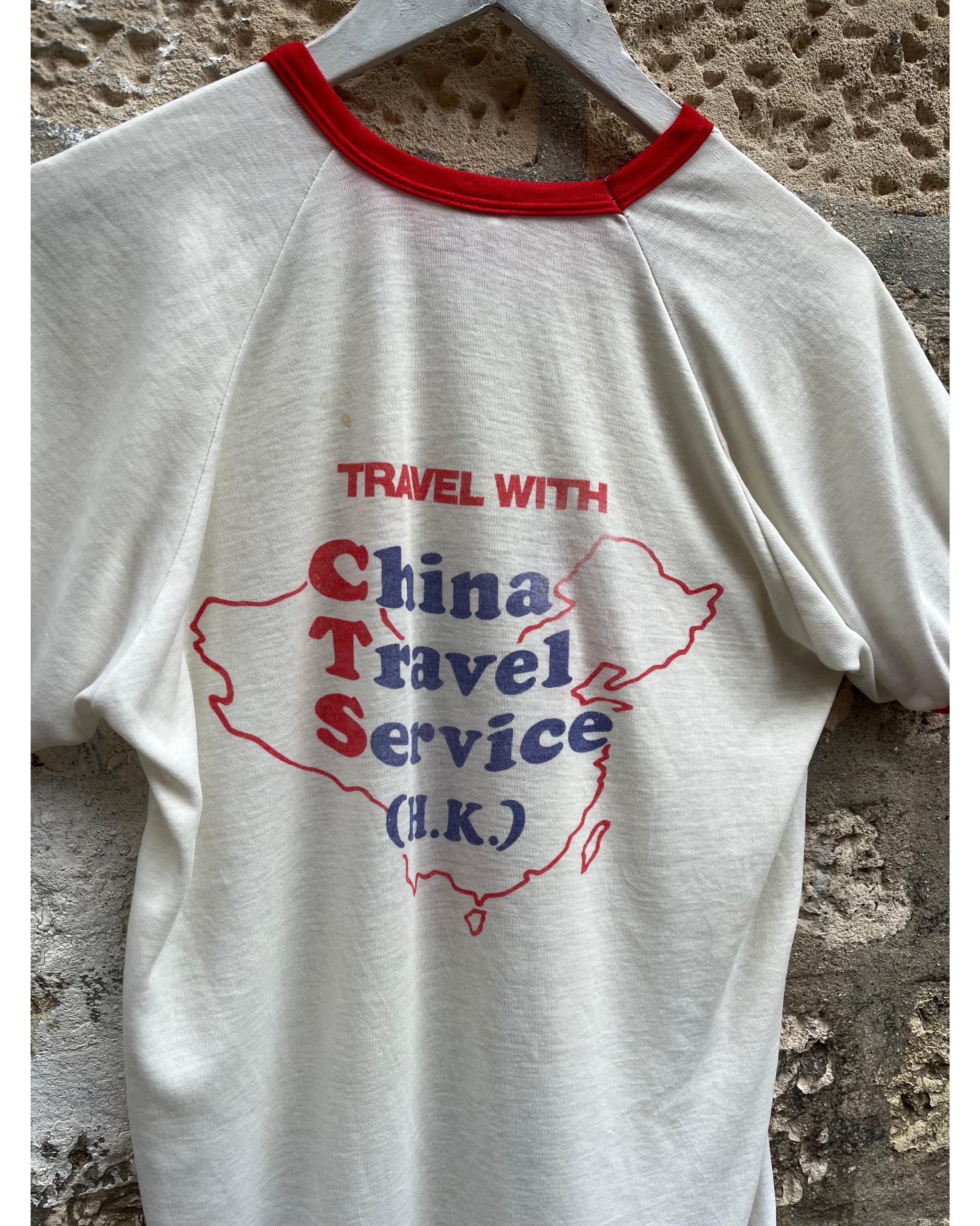 China travel services t-shirt - 1970's