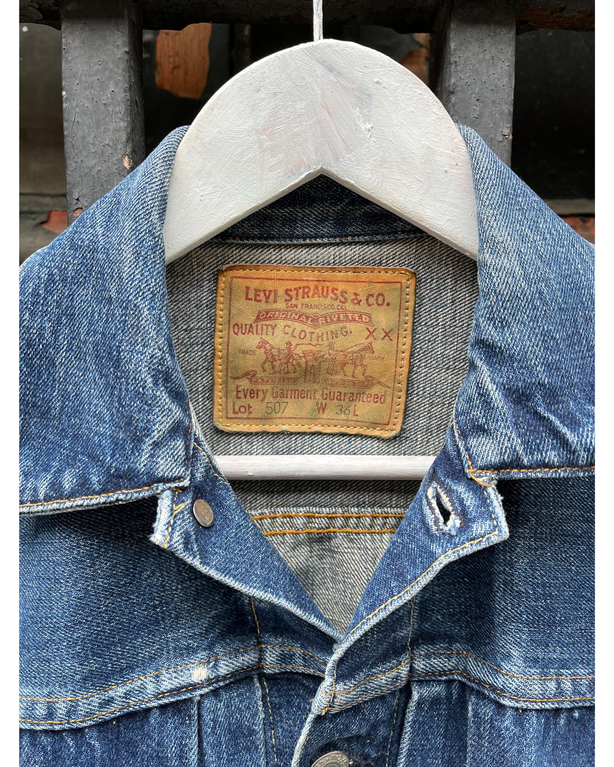 Levi's type 2 big E selvedge denim jacket - late 1990's