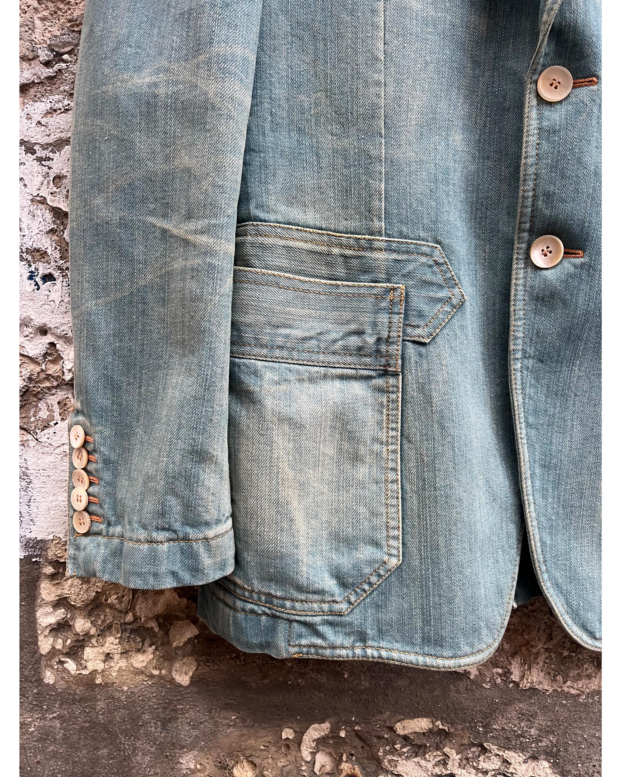 Sand wash denim blazer by Tom Ford - 2000's