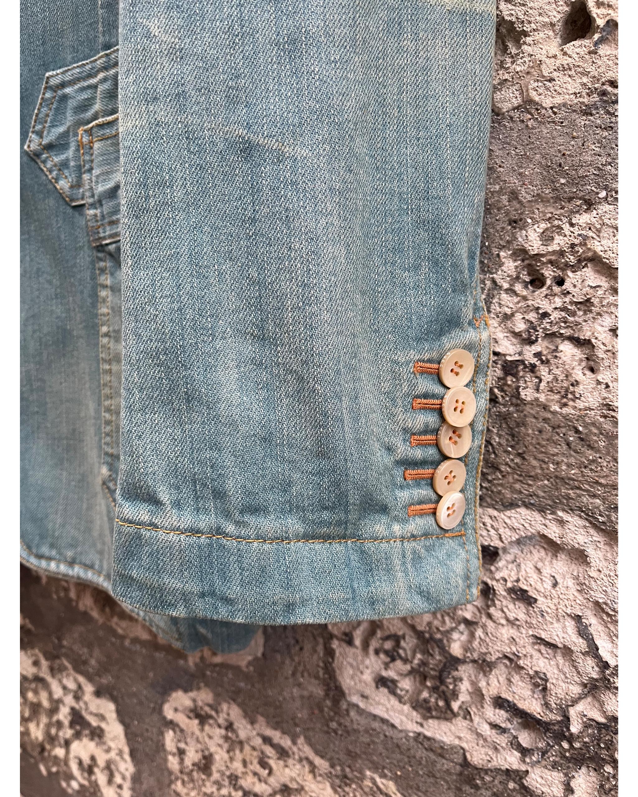 Sand wash denim blazer by Tom Ford - 2000's