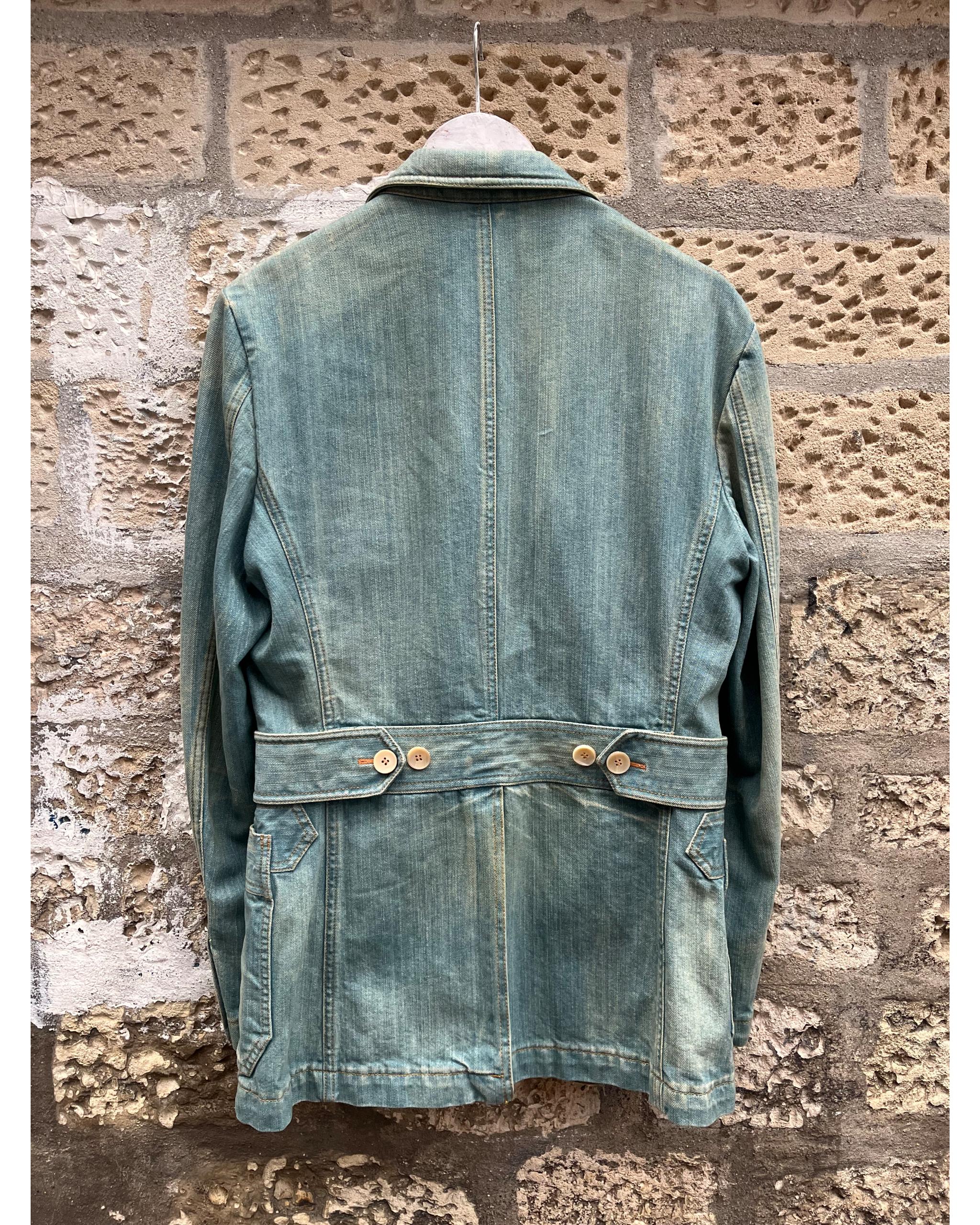 Sand wash denim blazer by Tom Ford - 2000's