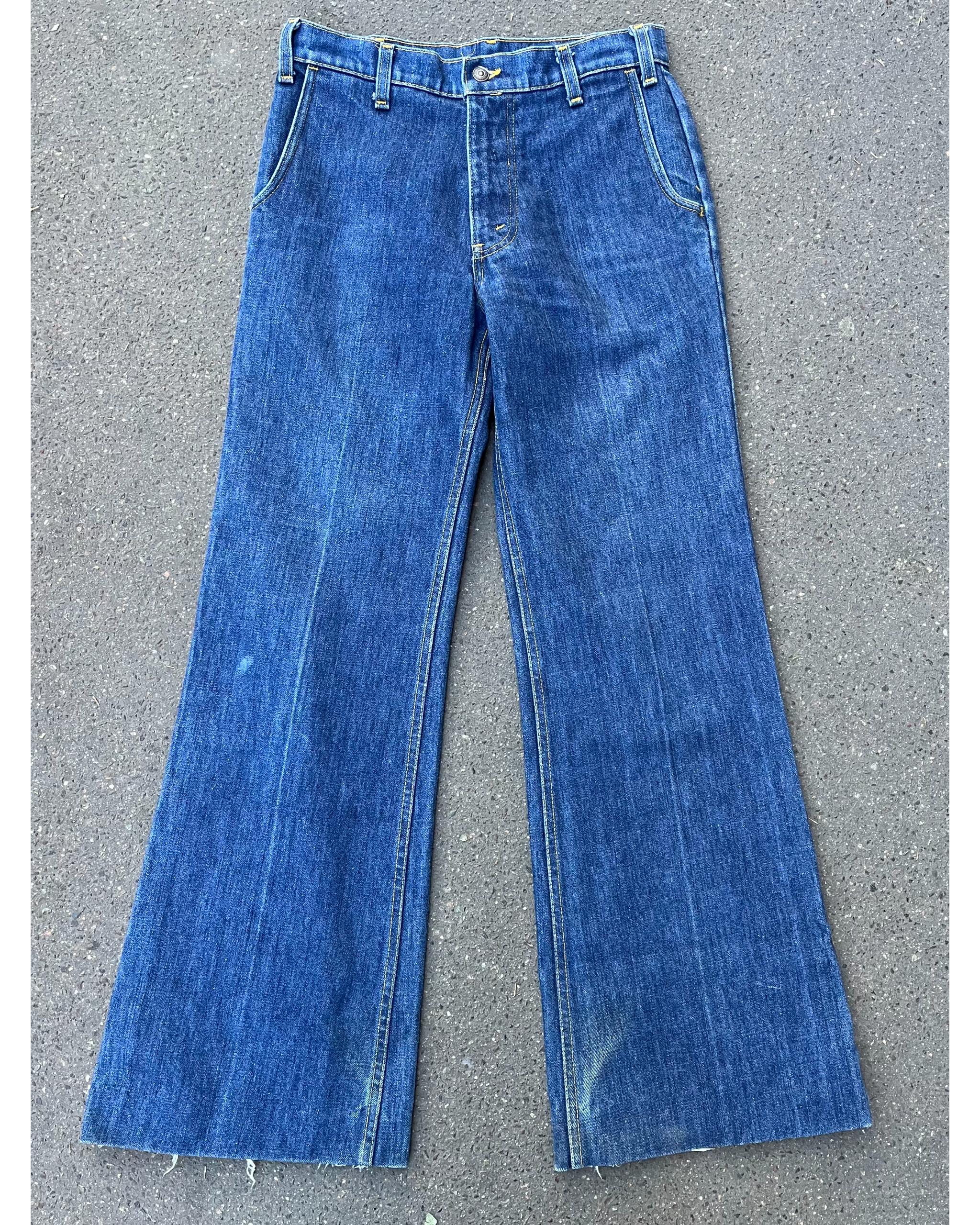 Levi's 646 fresh produce orange tab flared denim - 1970's