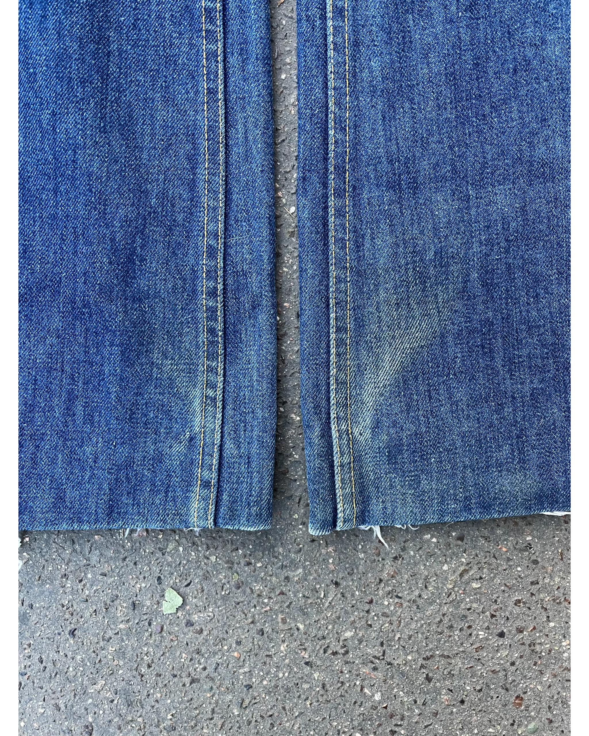 Levi's 646 fresh produce orange tab flared denim - 1970's