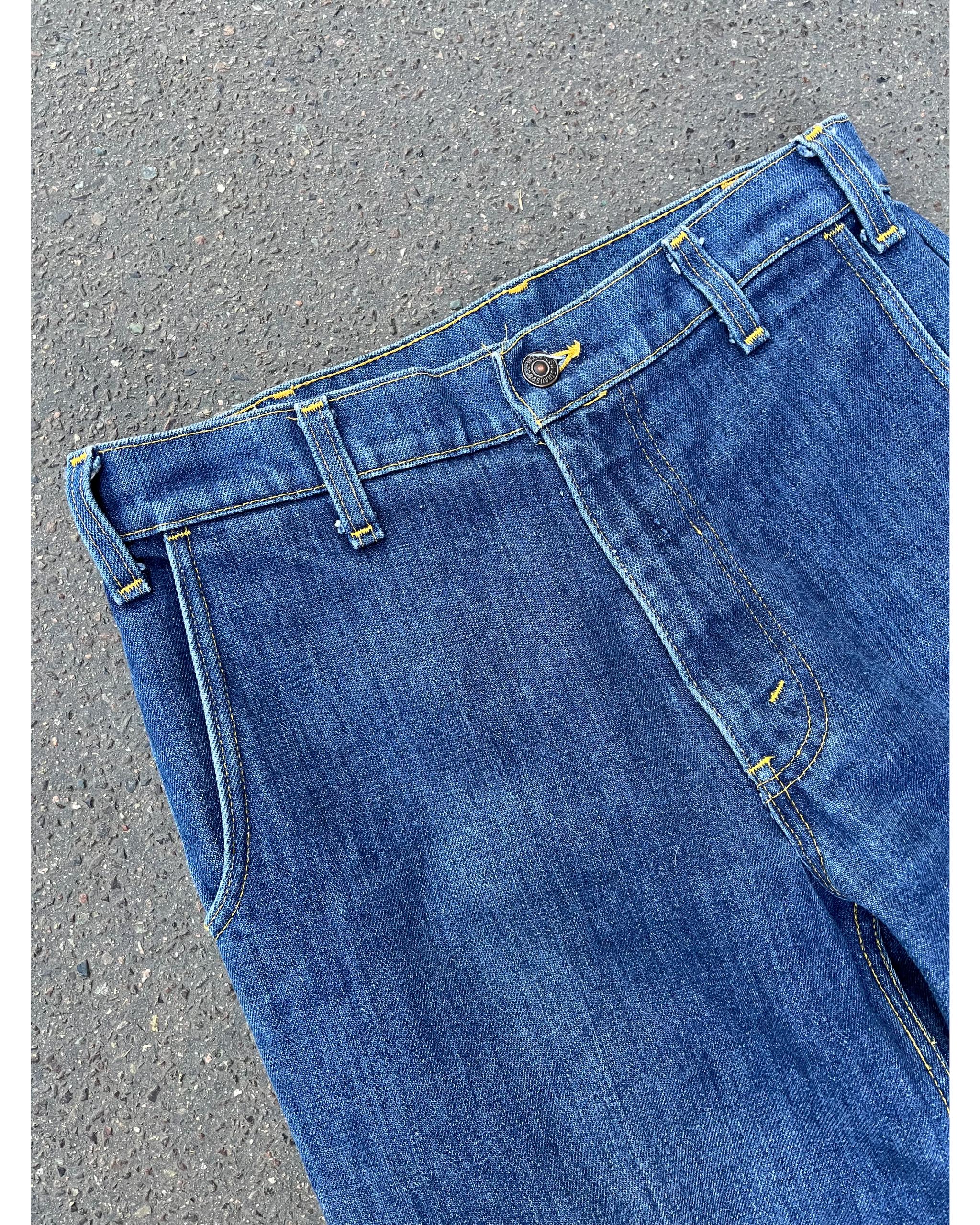 Levi's 646 fresh produce orange tab flared denim - 1970's