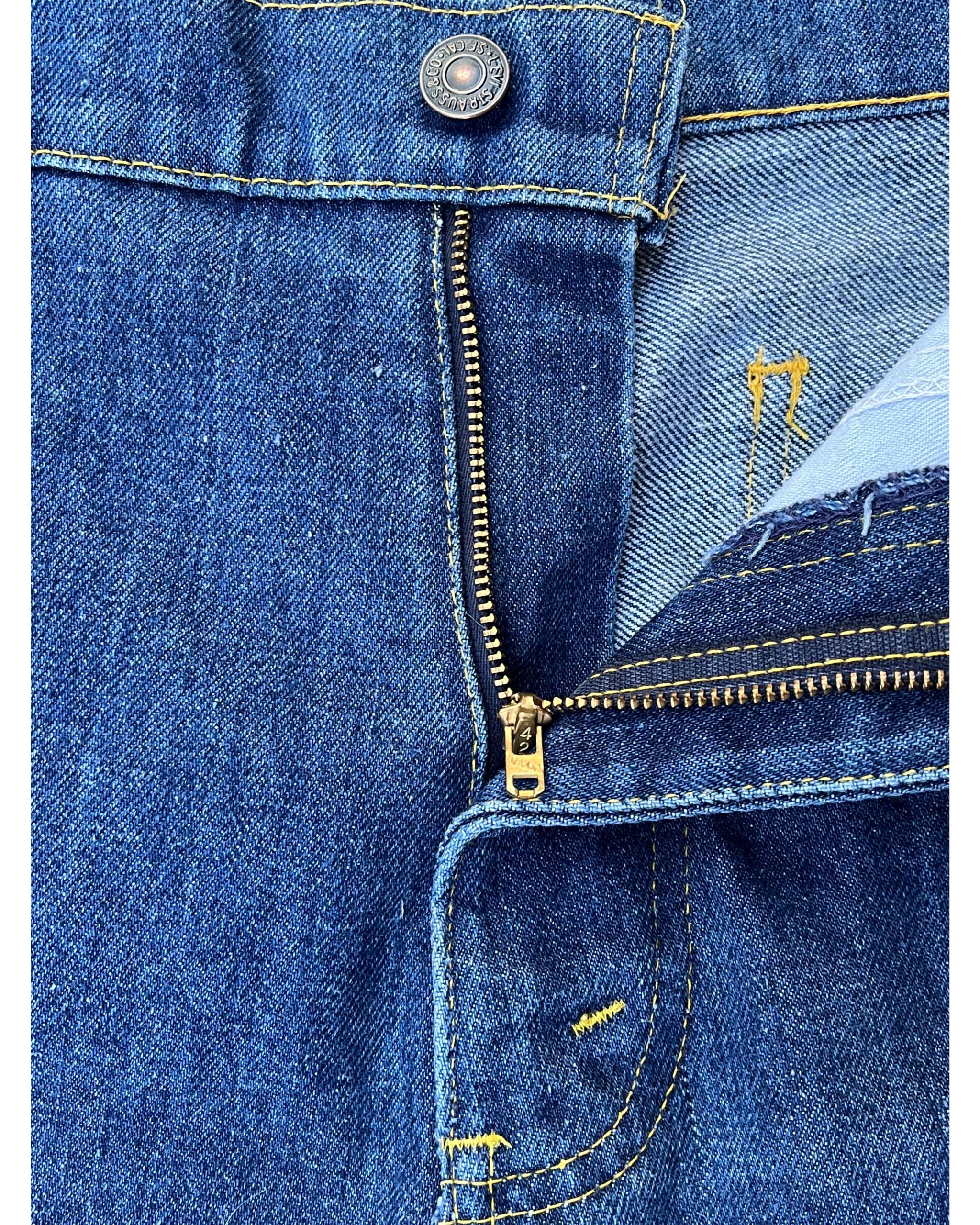 Levi's 646 fresh produce orange tab flared denim - 1970's