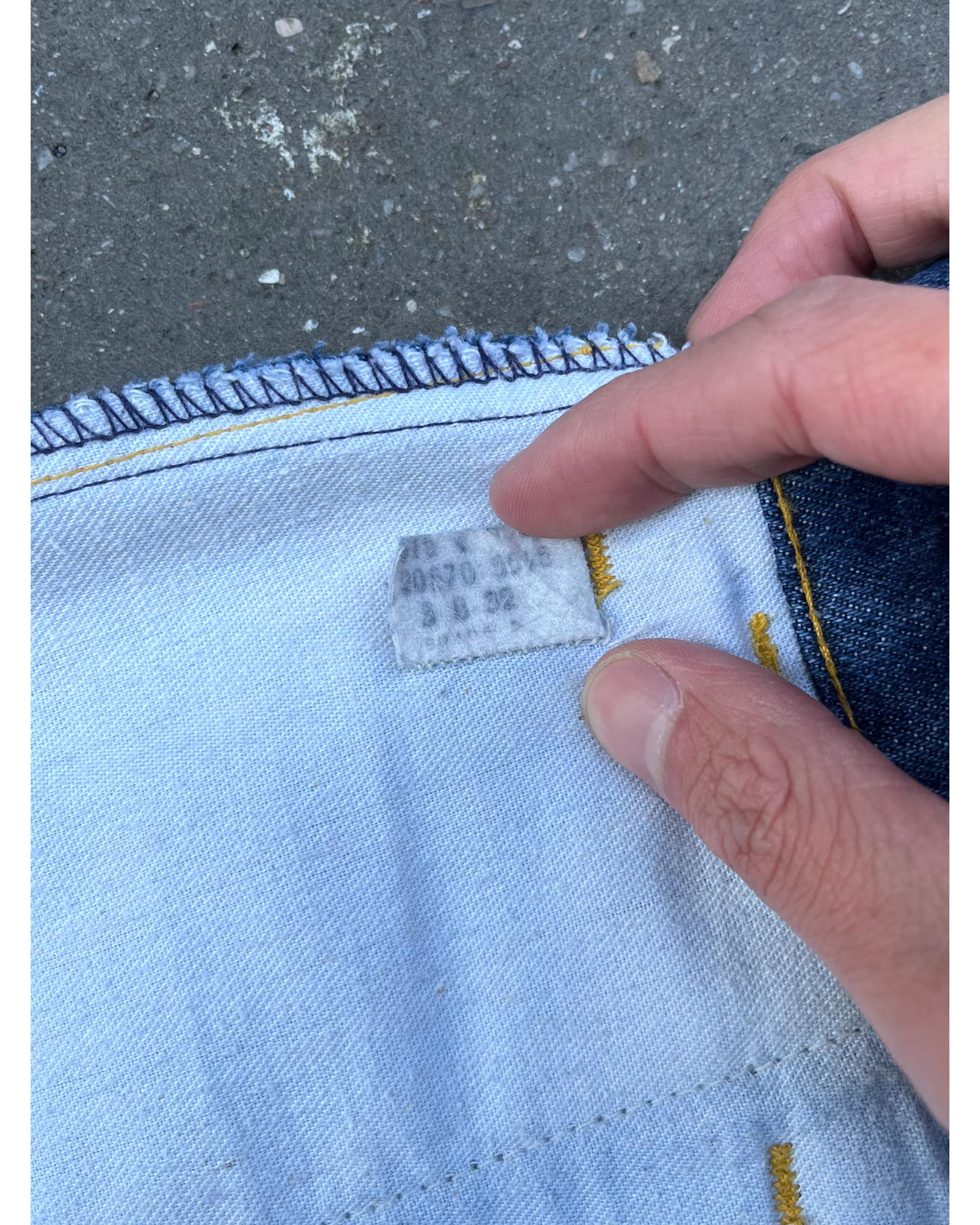 Levi's 646 fresh produce orange tab flared denim - 1970's