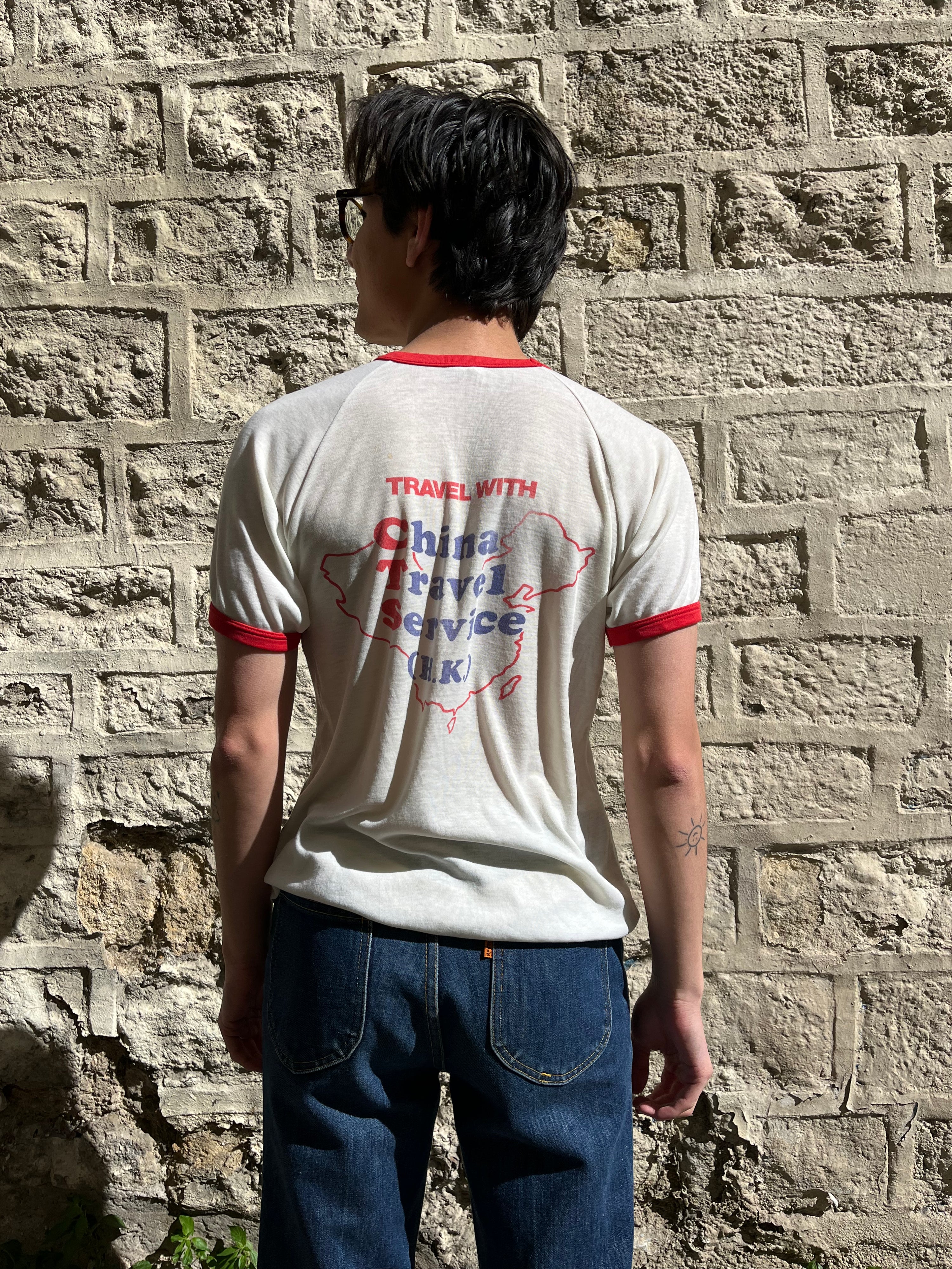 China travel services t-shirt - 1970's