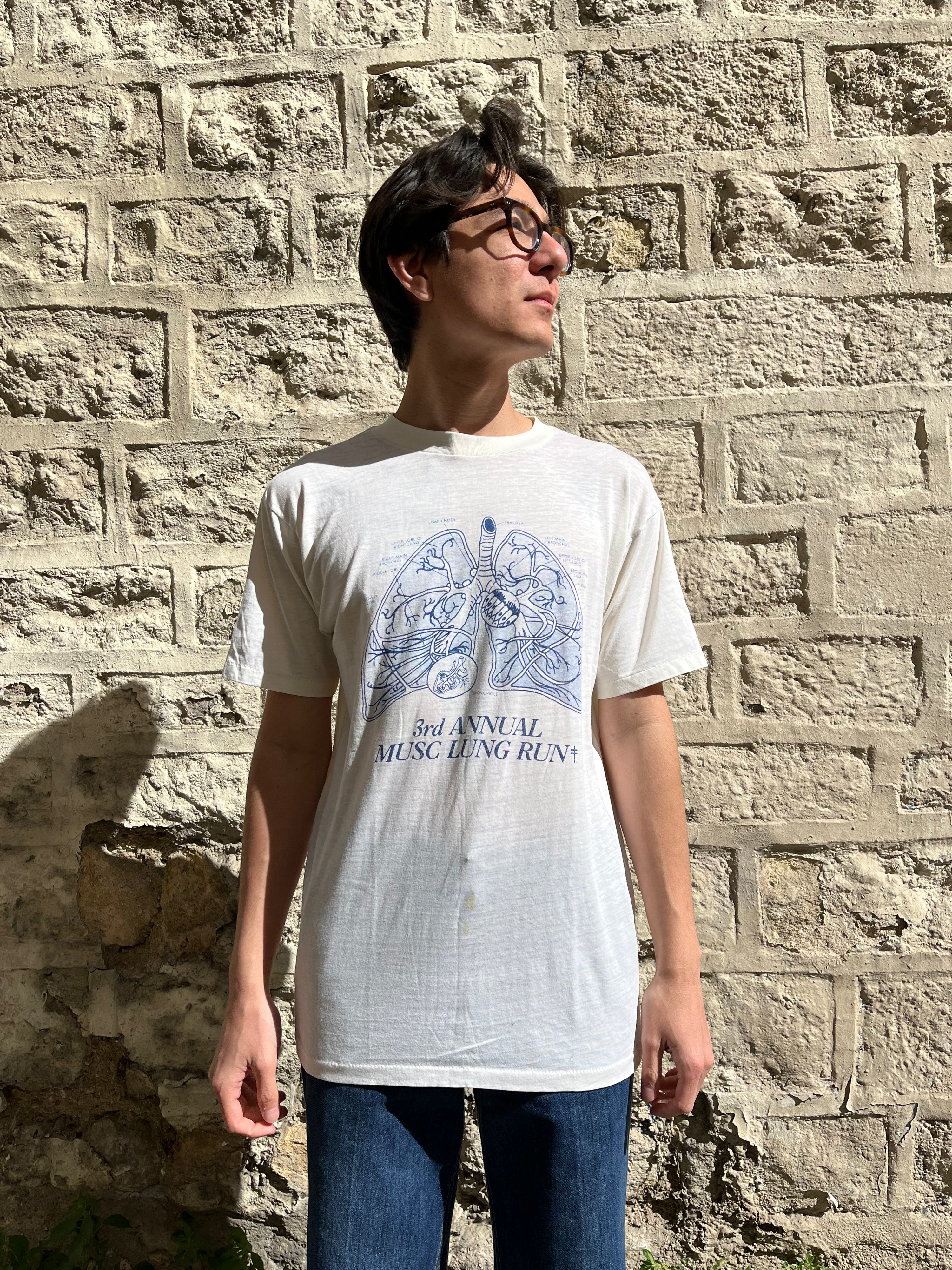 3rd annual musc lung run t-shirt - 1980's