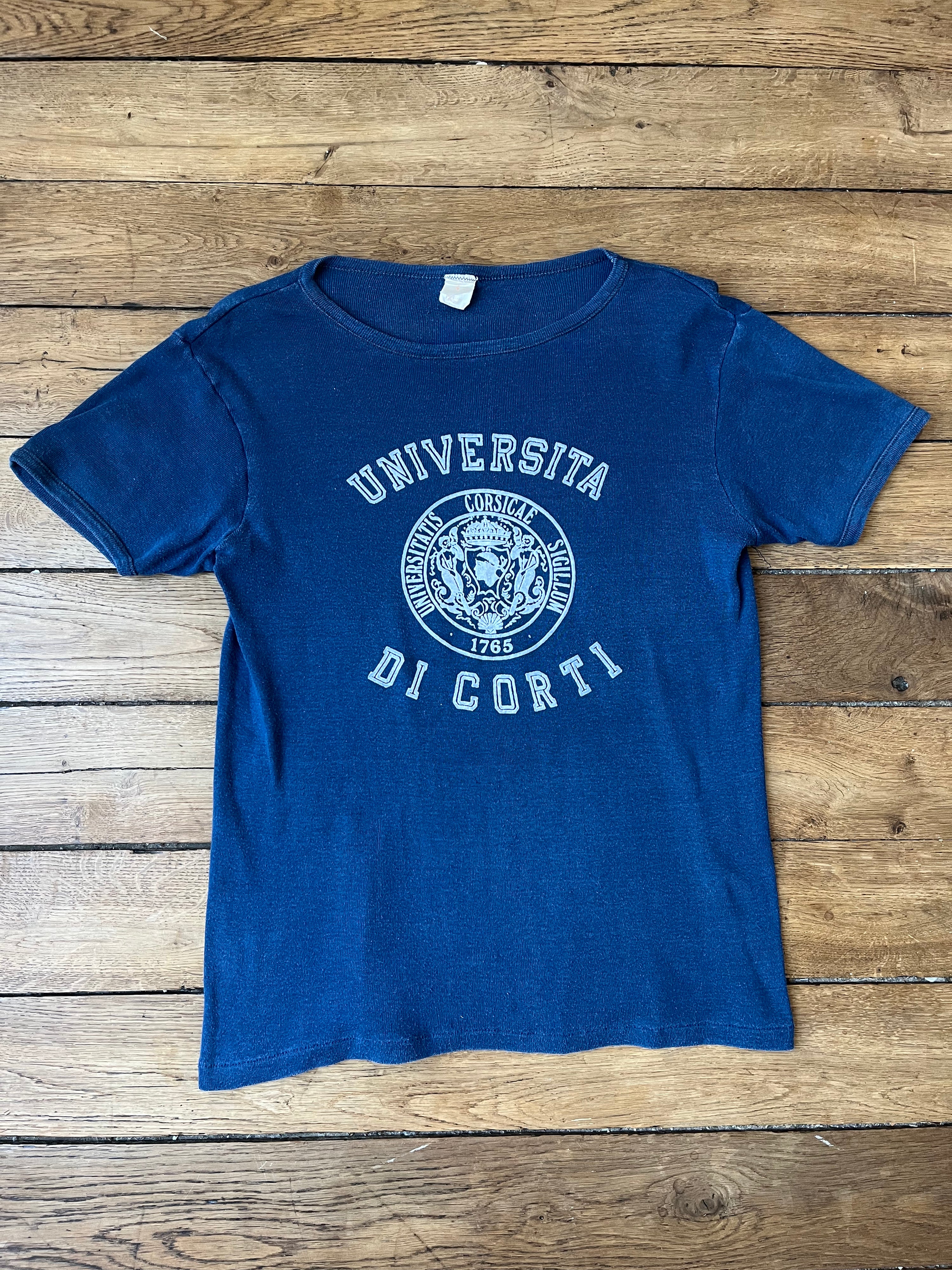 Universita di corti french university t-shirt - 1980's