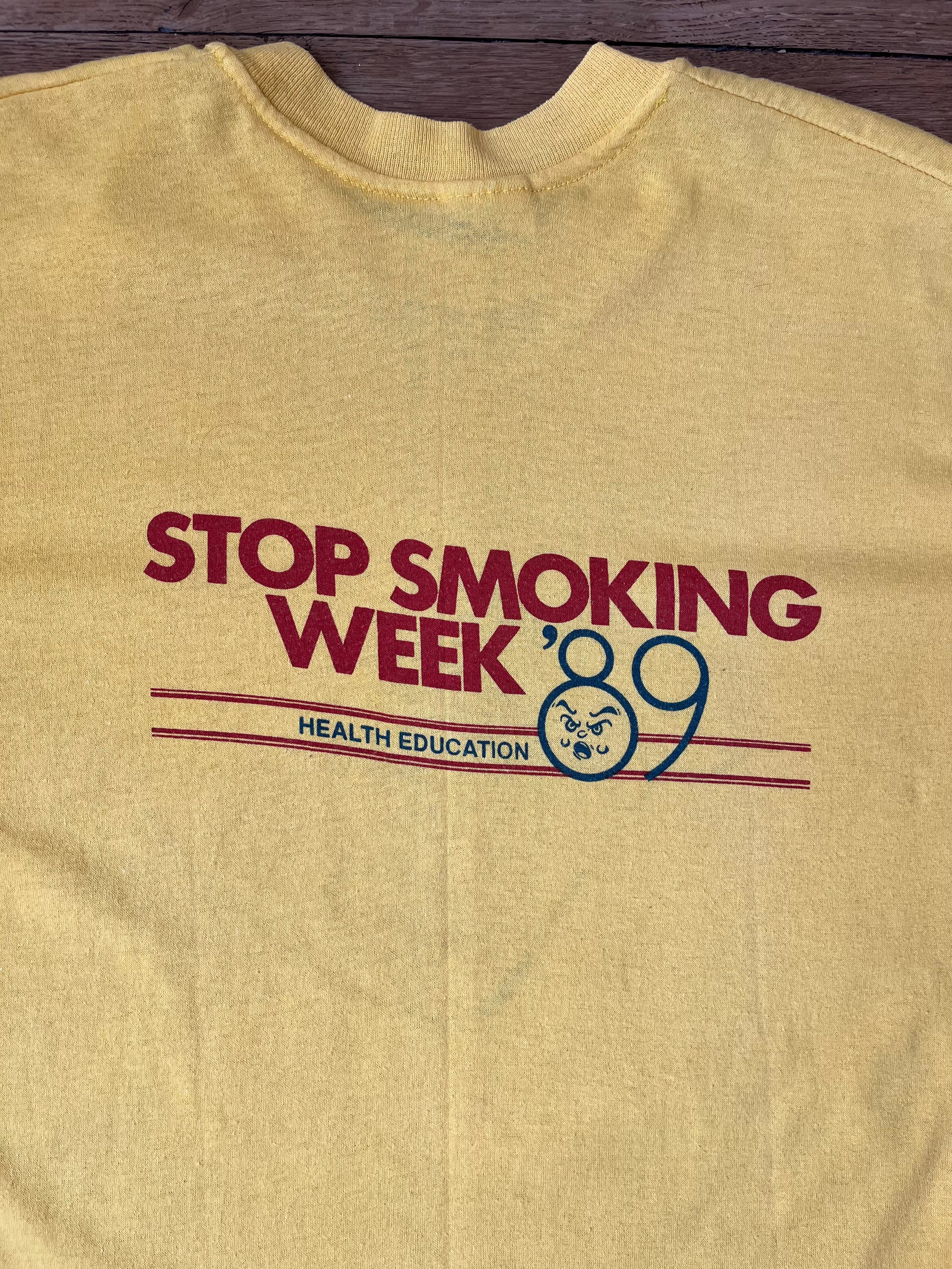 Stop smoking week t-shirt - 1989