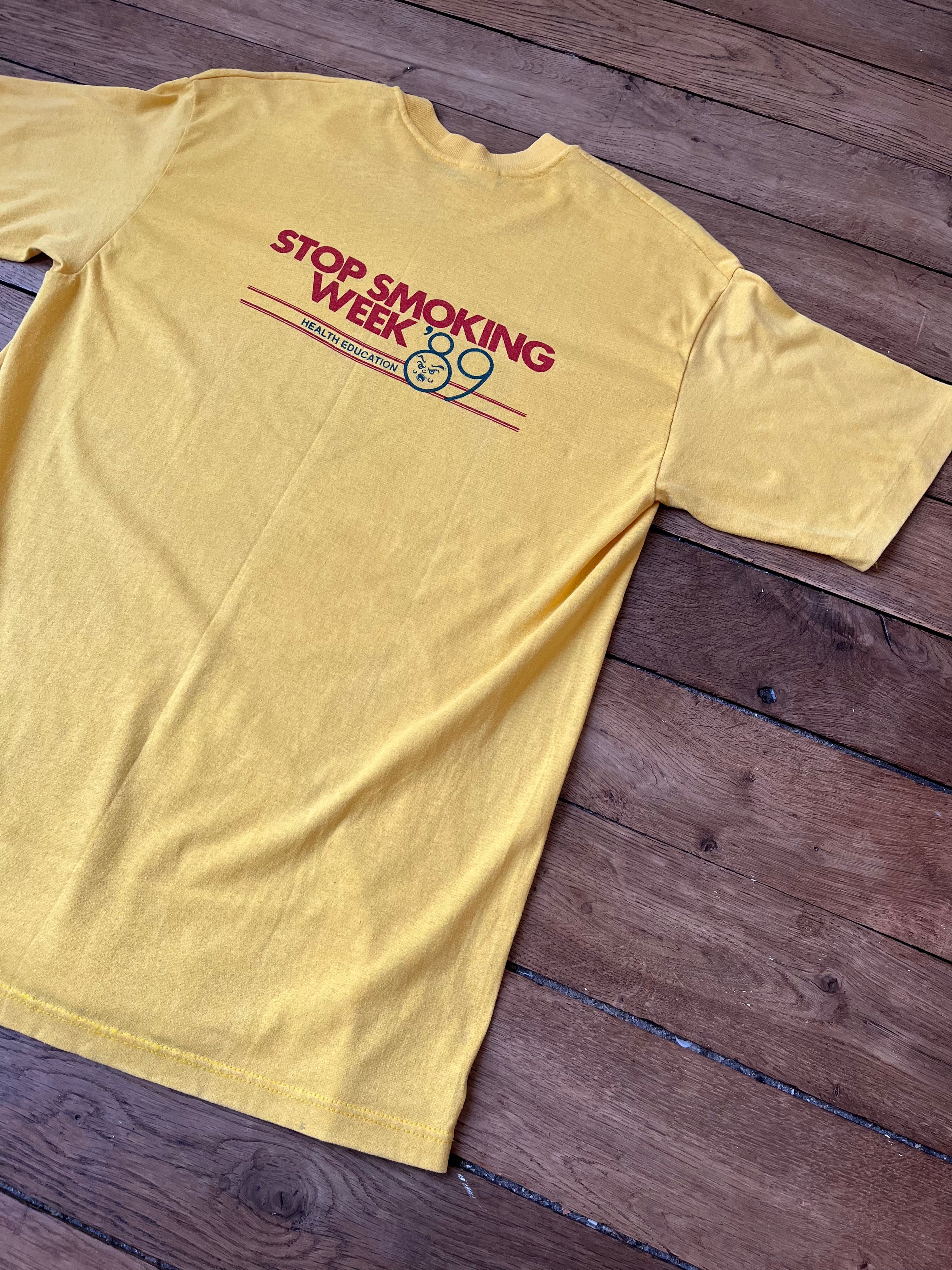 Stop smoking week t-shirt - 1989