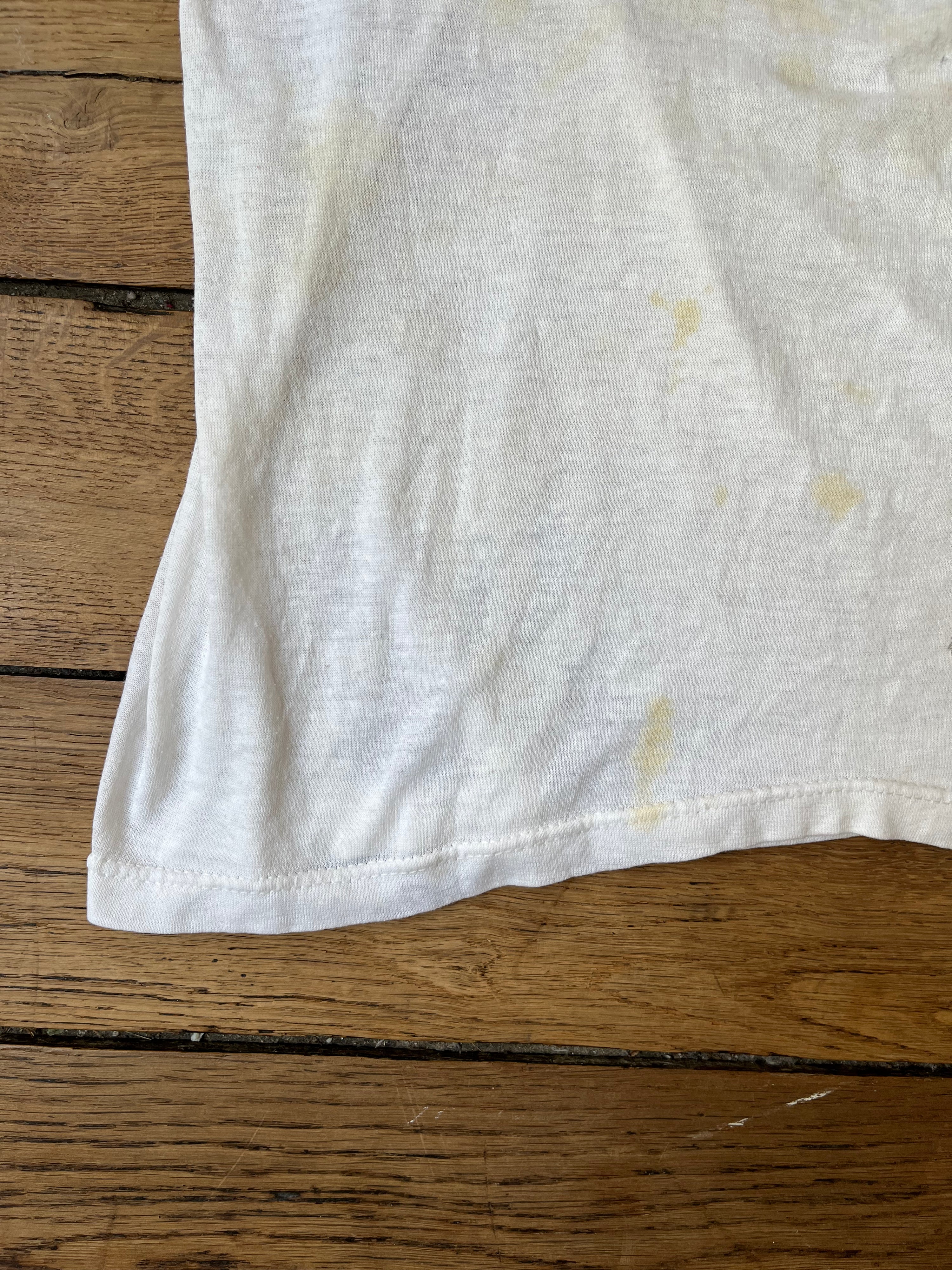 Distressed Ladyluck smiled on me t-shirt - 1980's