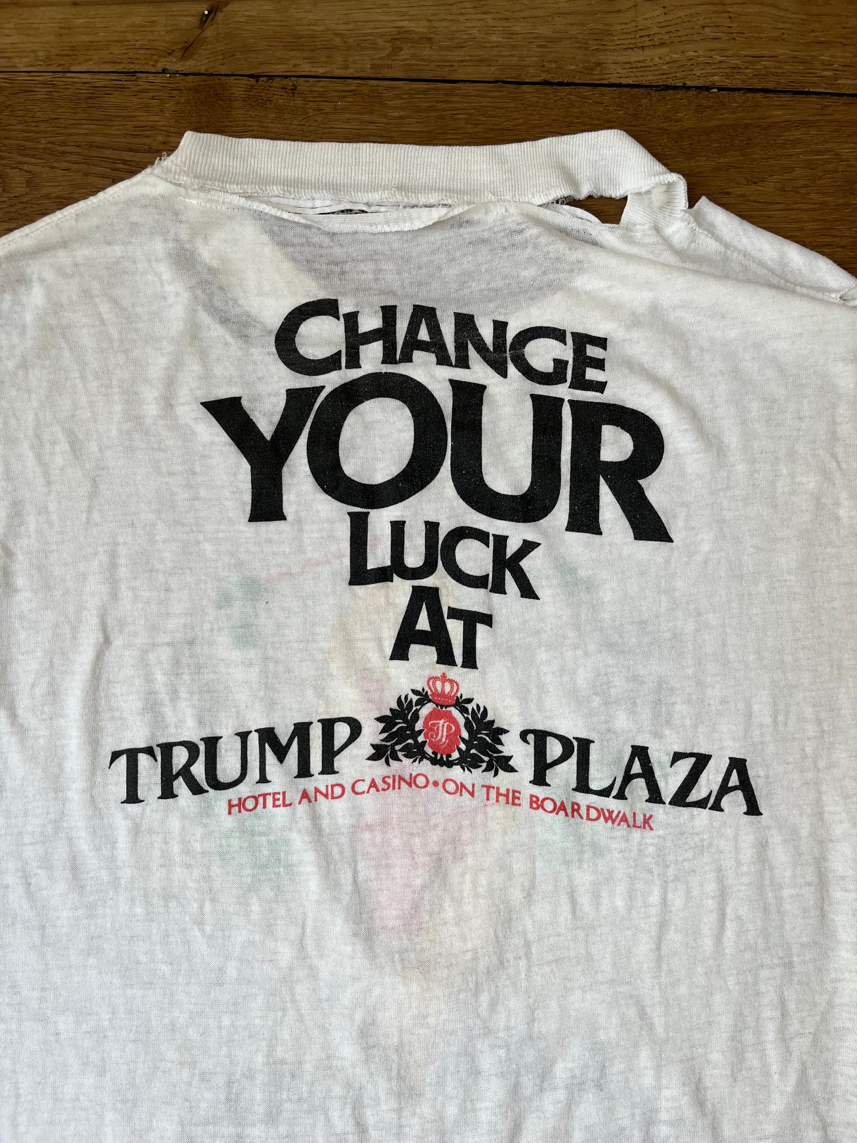 Distressed Ladyluck smiled on me t-shirt - 1980's