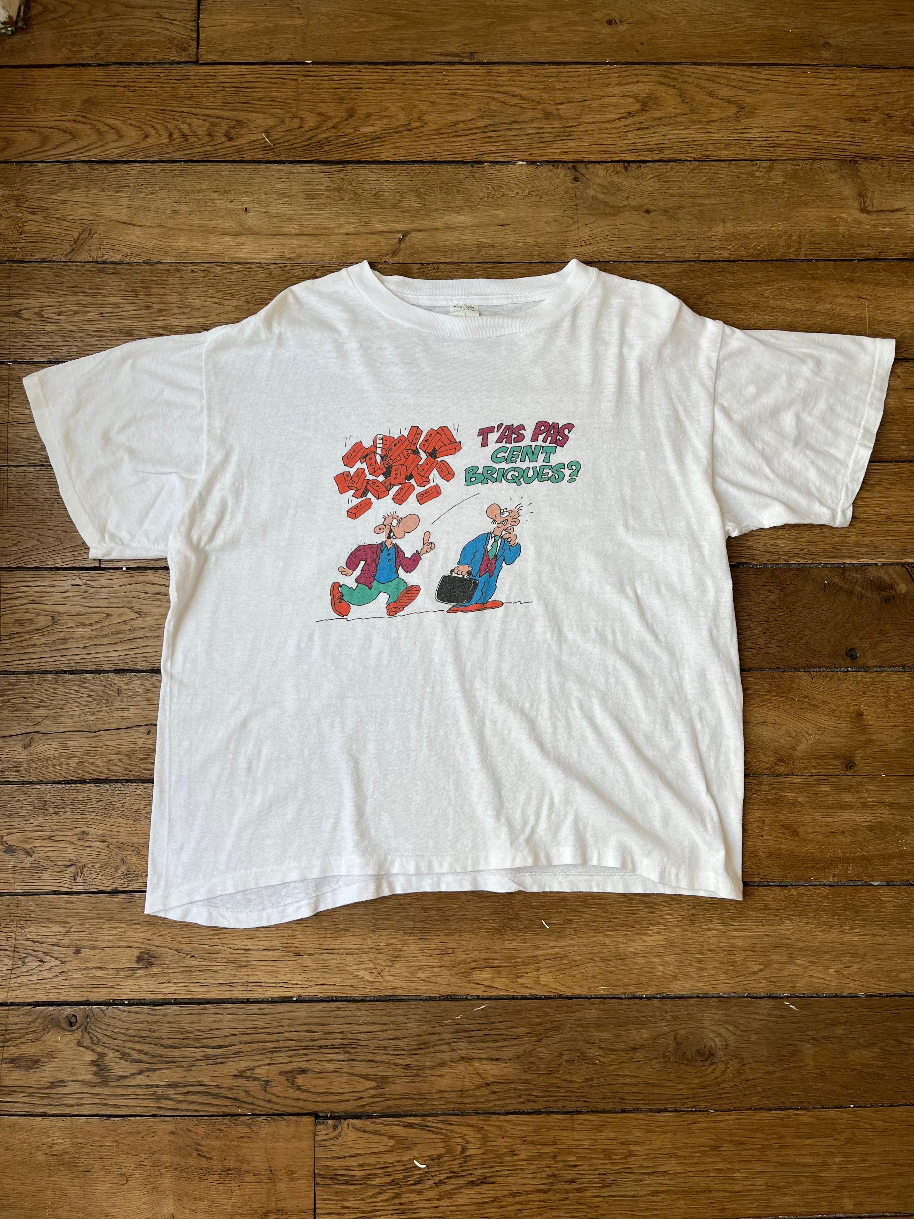T'as pas cent briques french humor t-shirt - 1980's
