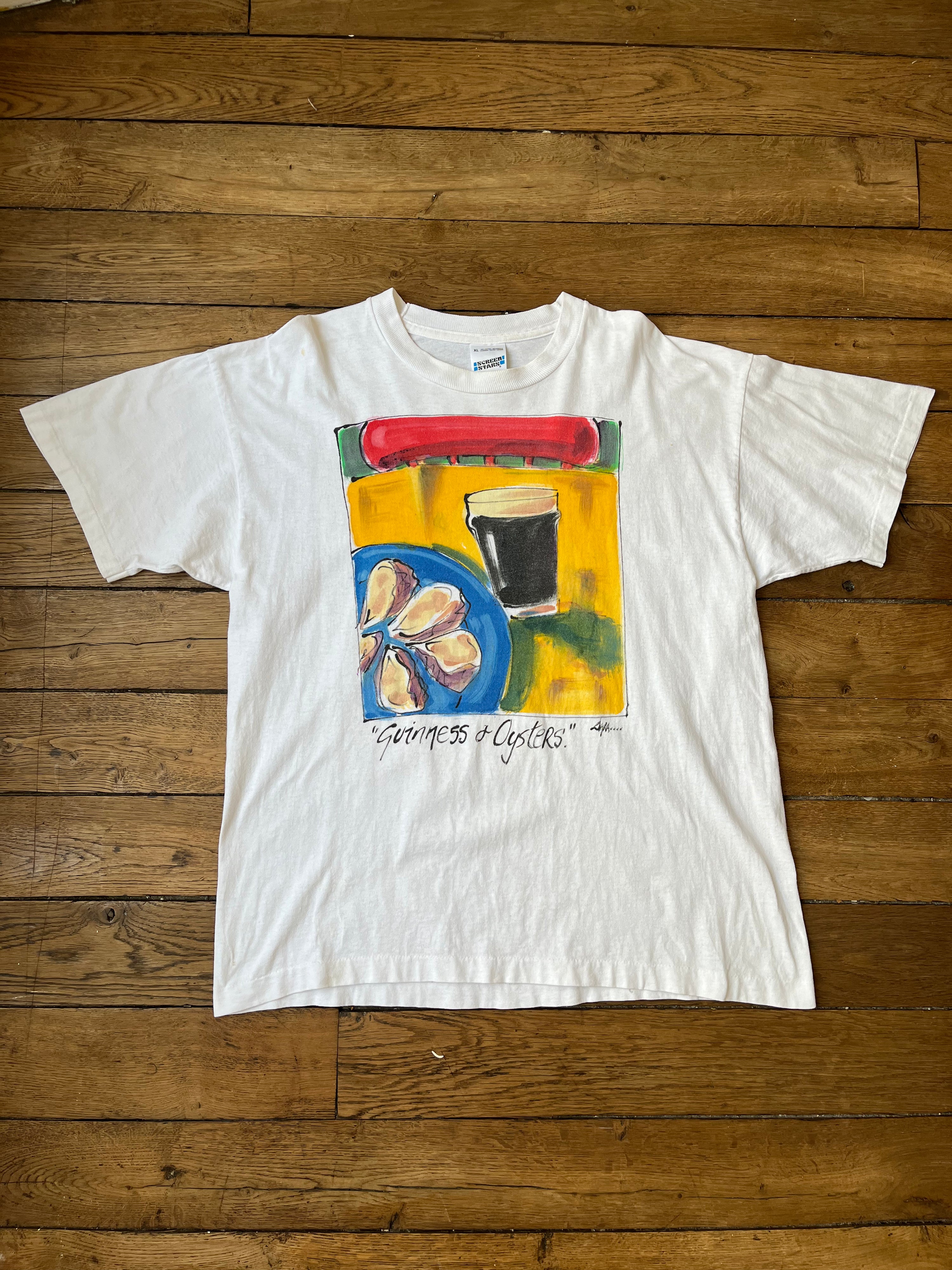 Guiness & oysters t-shirt - 1990's