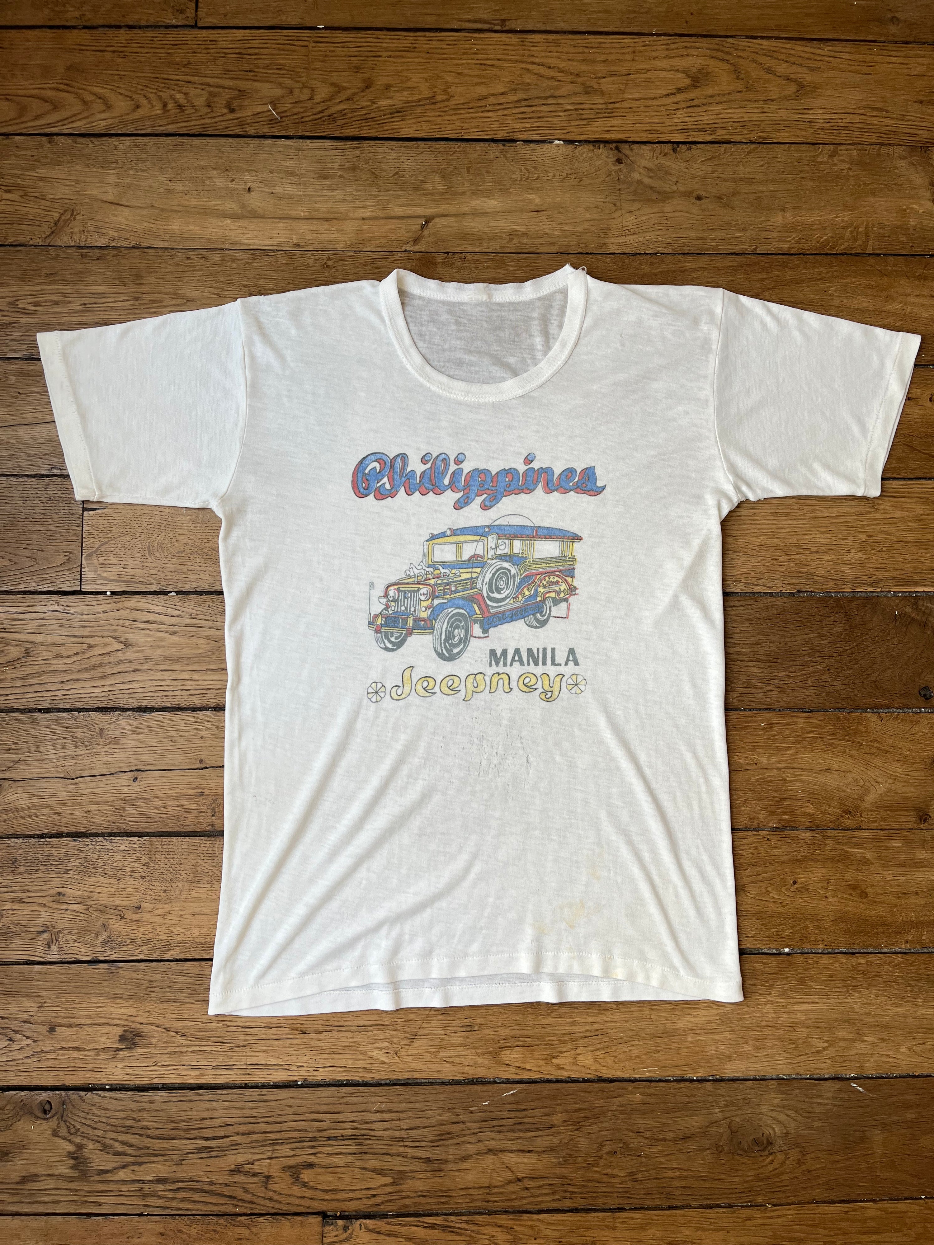 Phillipines Jeepney souvenir t-shirt - 1970's