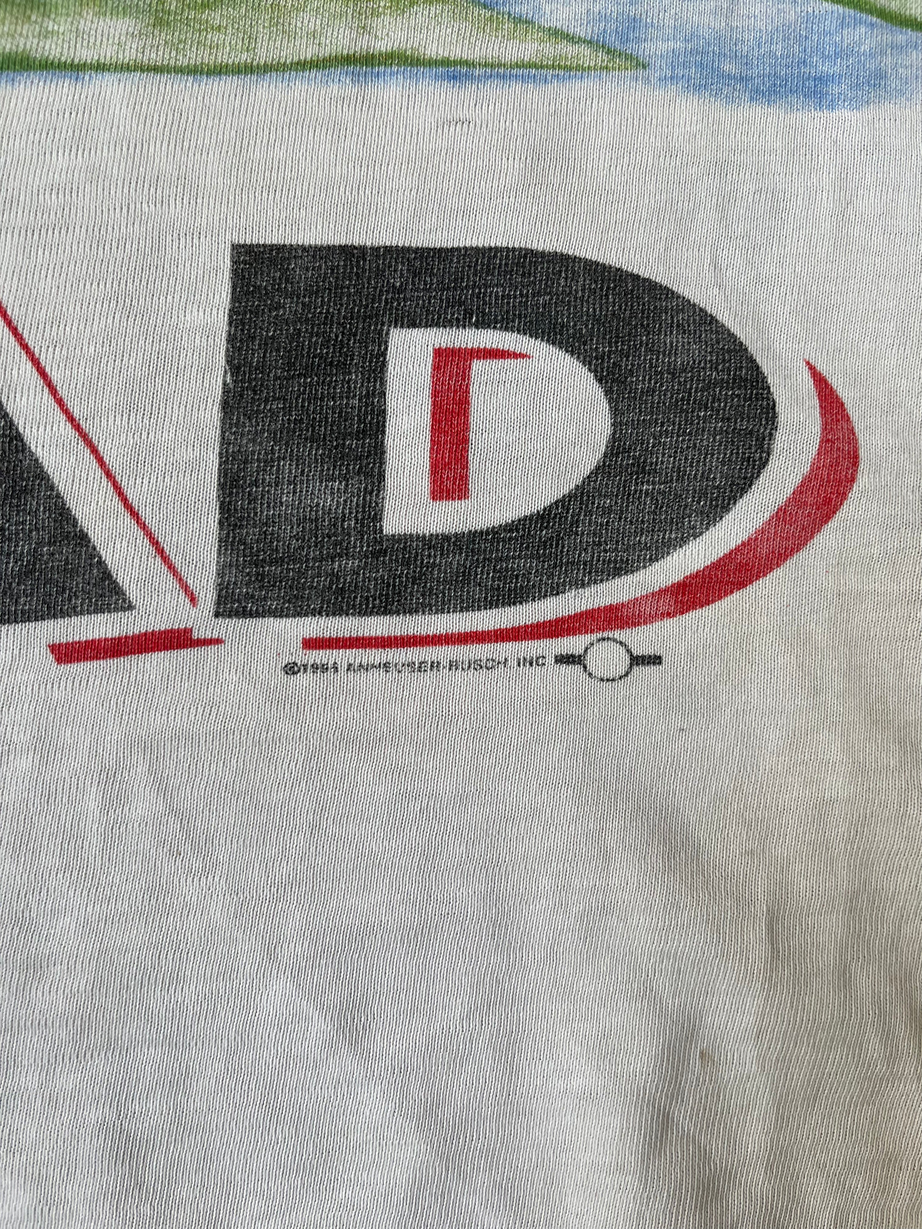 Distressed Bud your pad or mine t-shirt - 1994