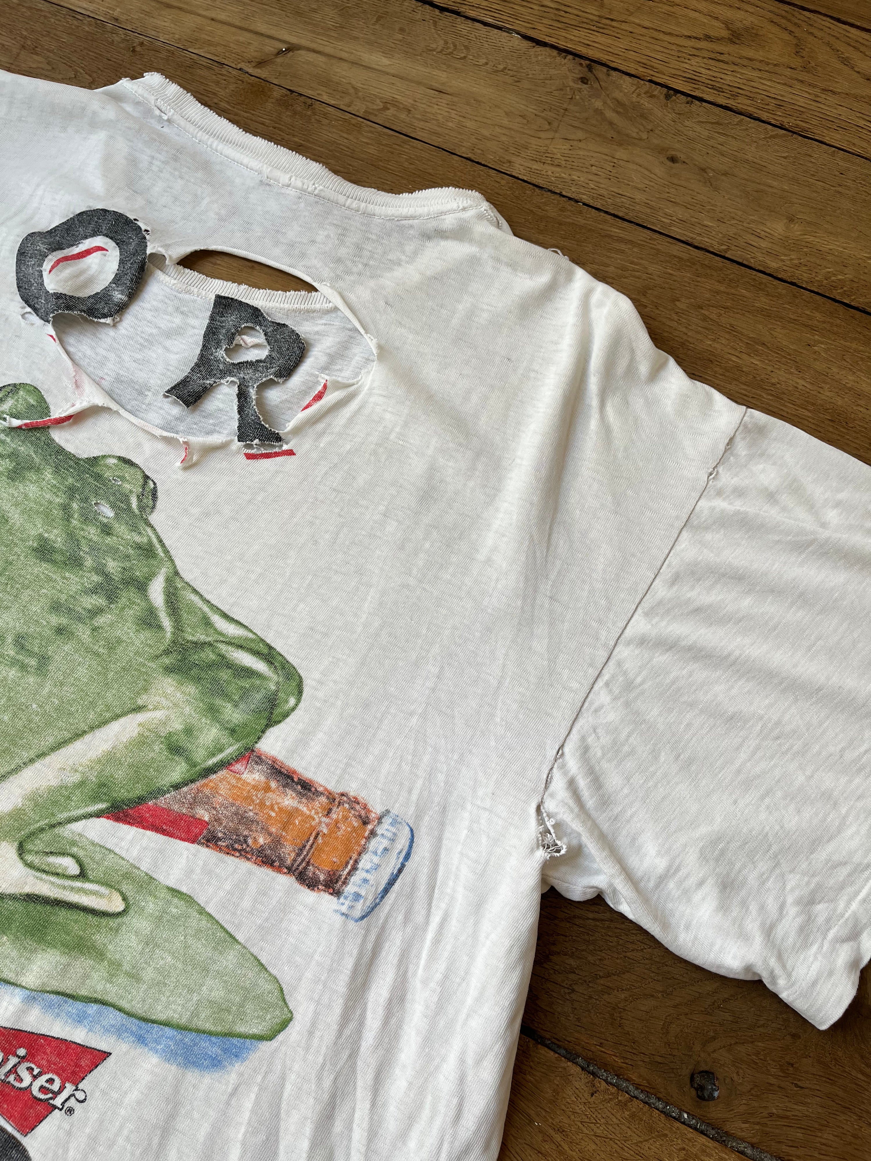 Distressed Bud your pad or mine t-shirt - 1994