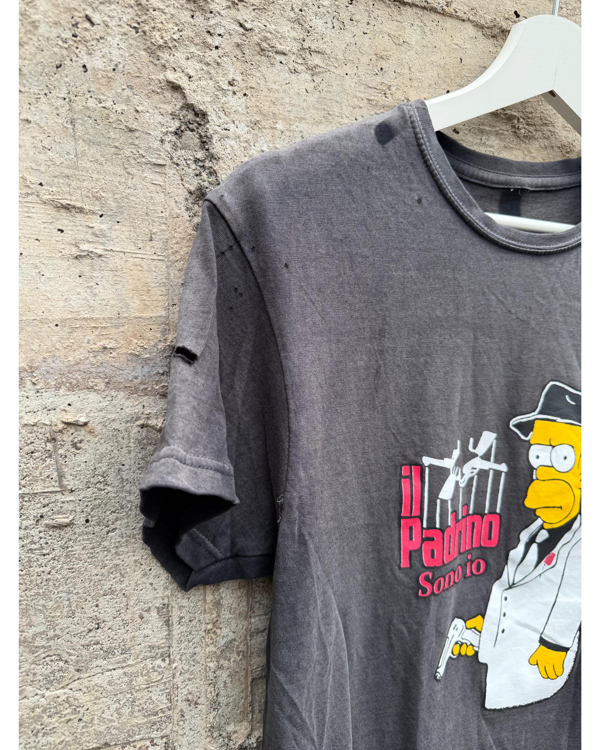 Sunfaded Homer Simpson Il Padrino t-shirt