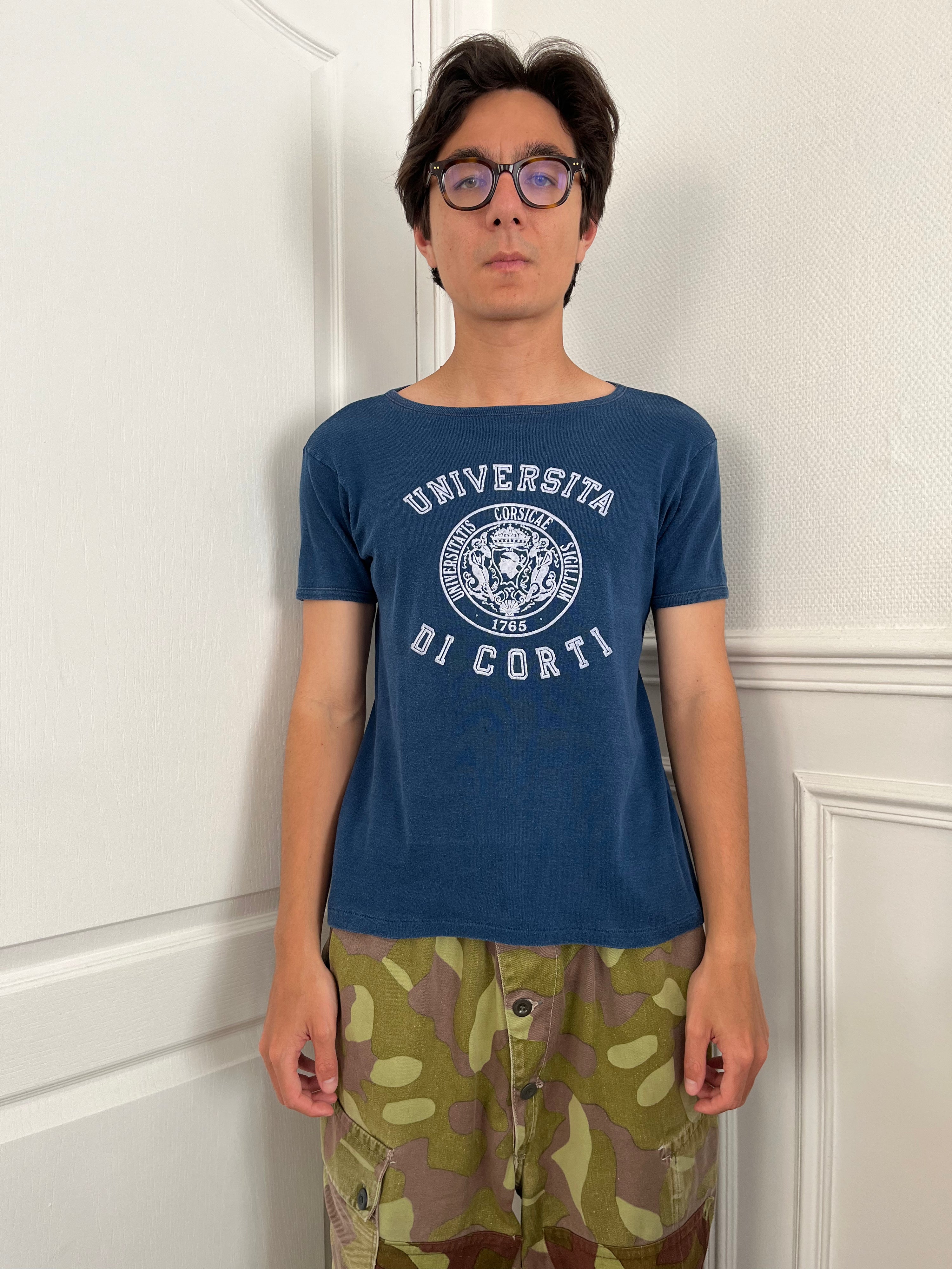 Universita di corti french university t-shirt - 1980's