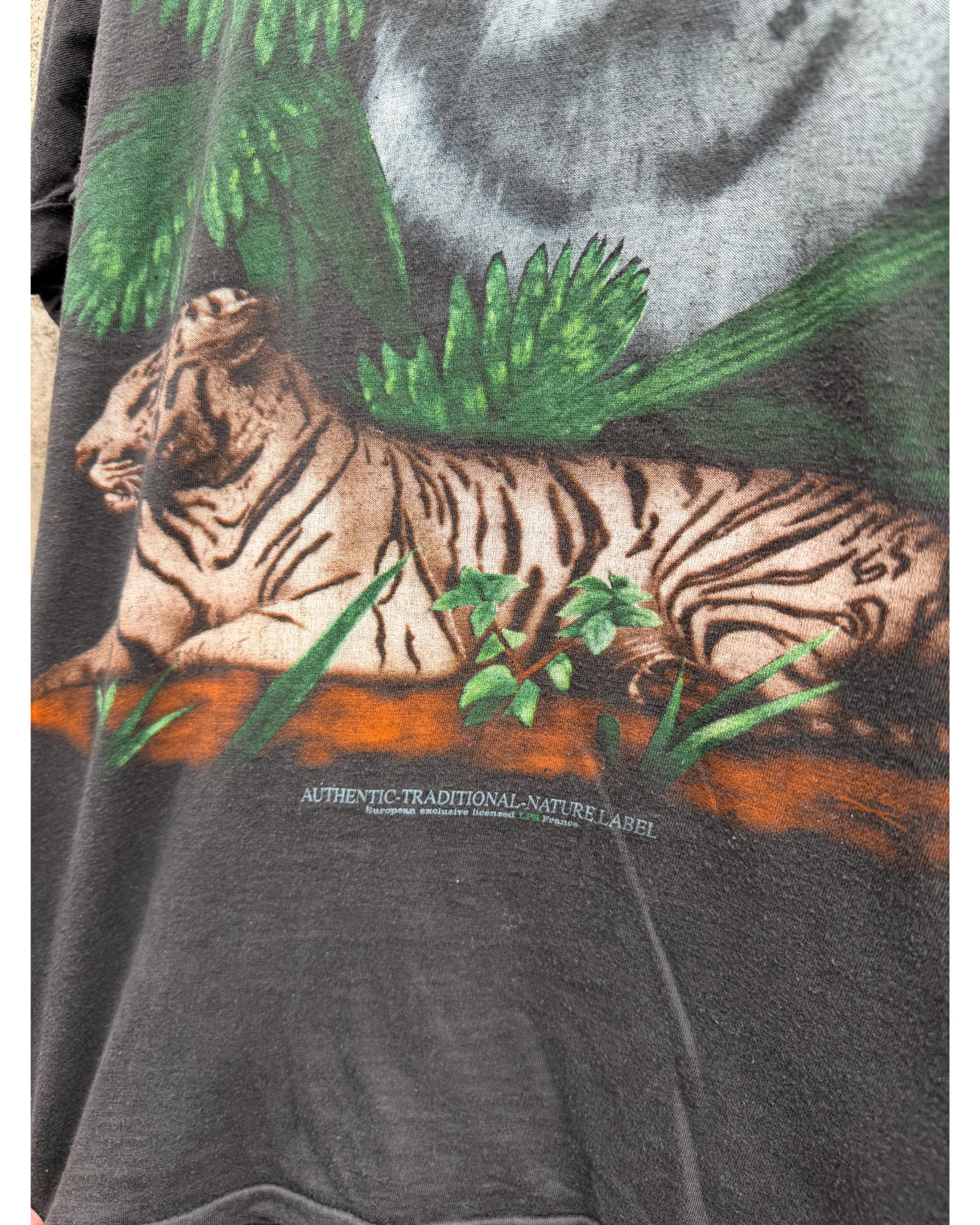 Tiger portrait t-shirt - 1990's