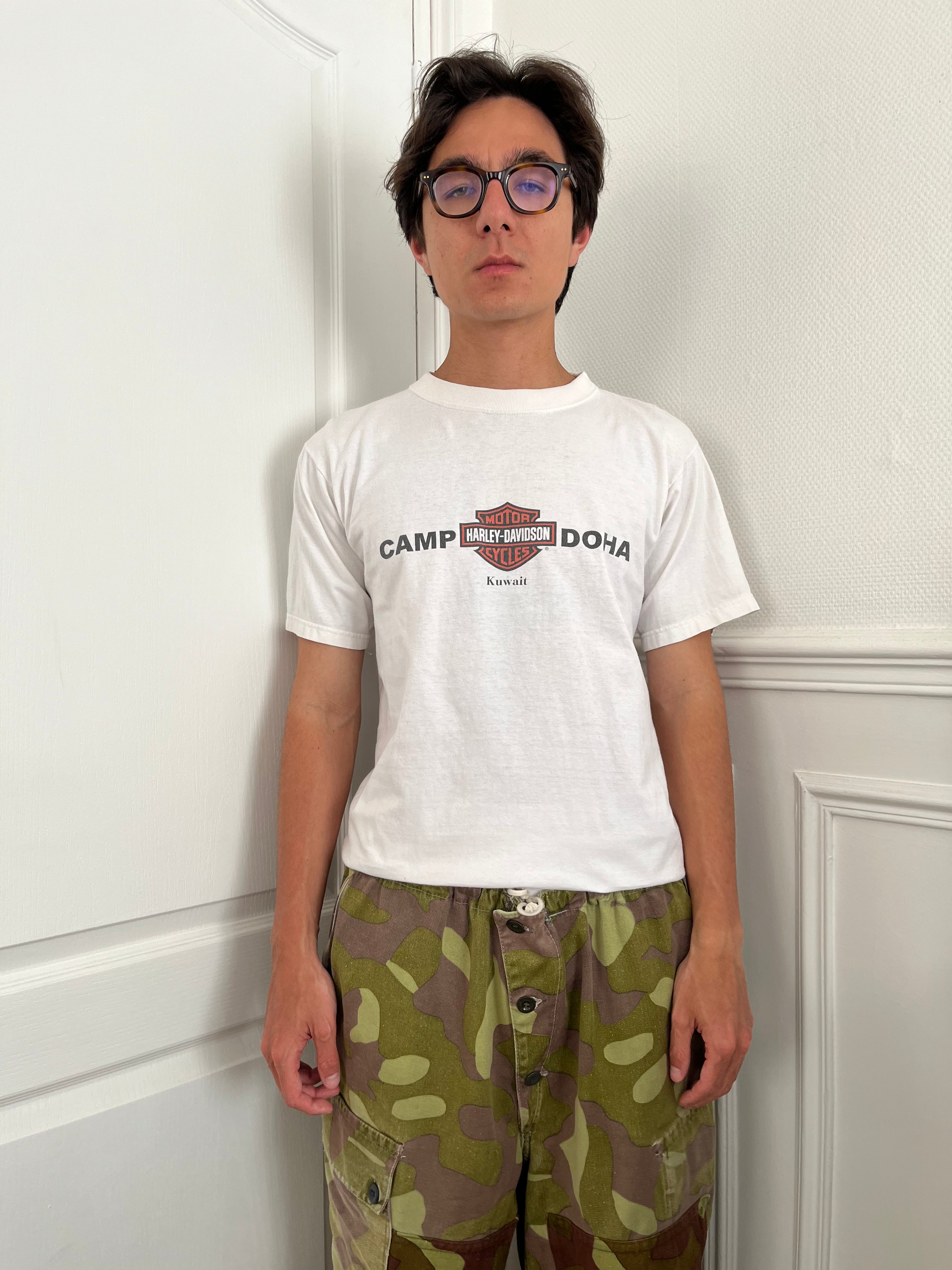 Harley Davidson military sales Camp Doha Kuwait t-shirt - early 2000's