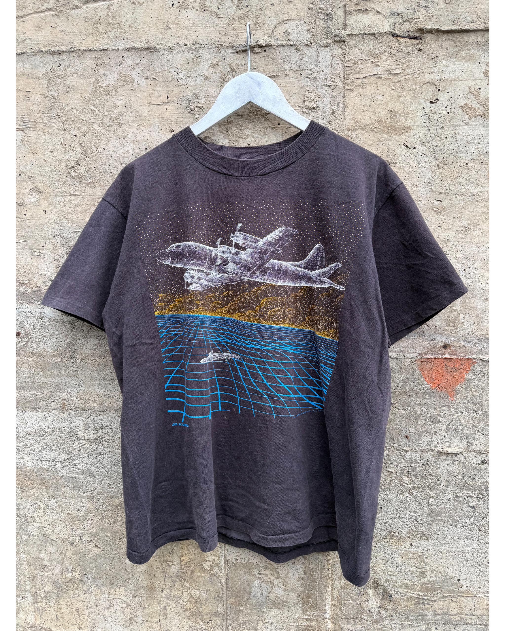 Sunfaded Blackbird P3C Orion military t-shirt - 1988